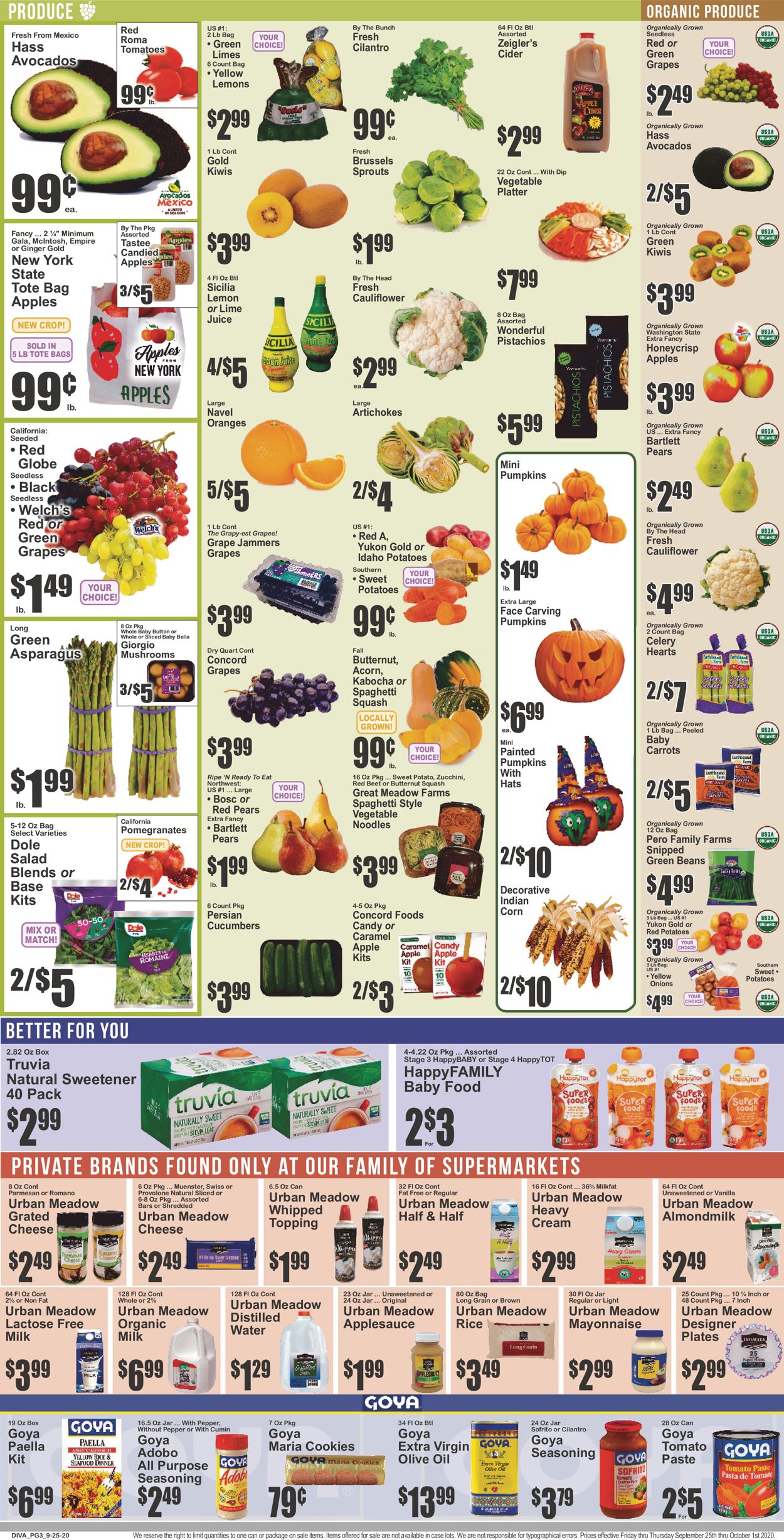 Key Food Ad from 09/25/2020