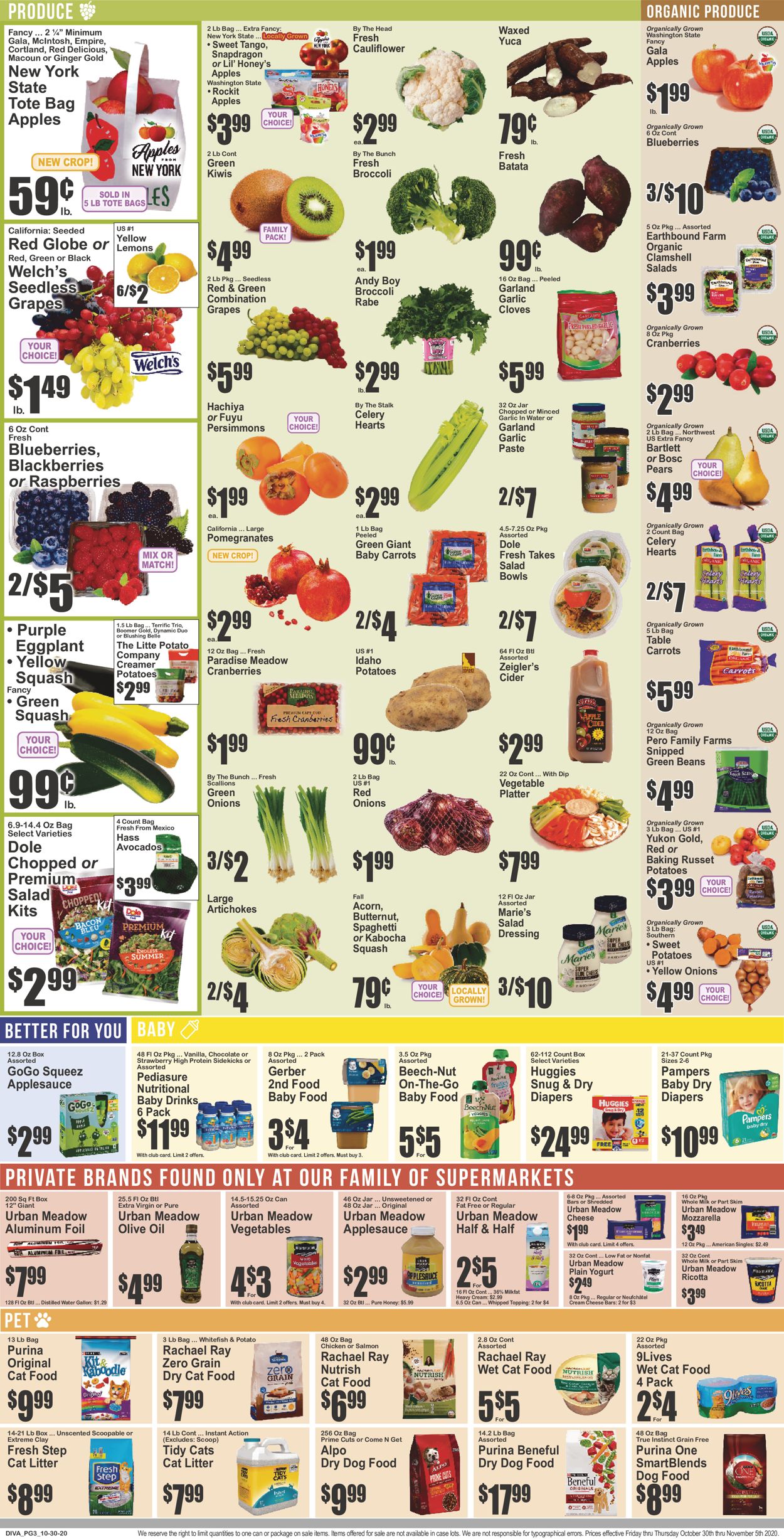 Key Food Ad from 10/30/2020