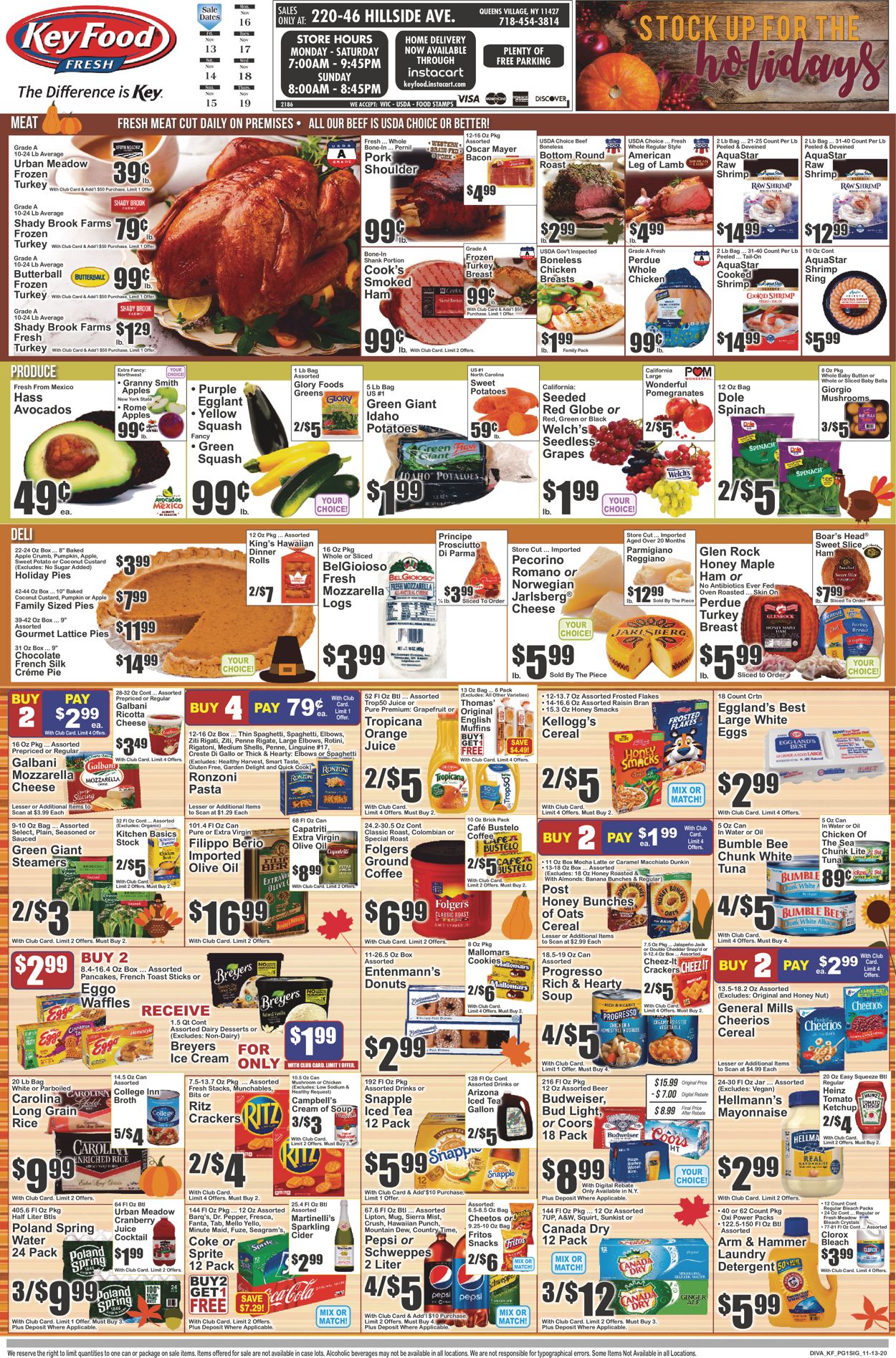 Key Food Ad from 11/13/2020