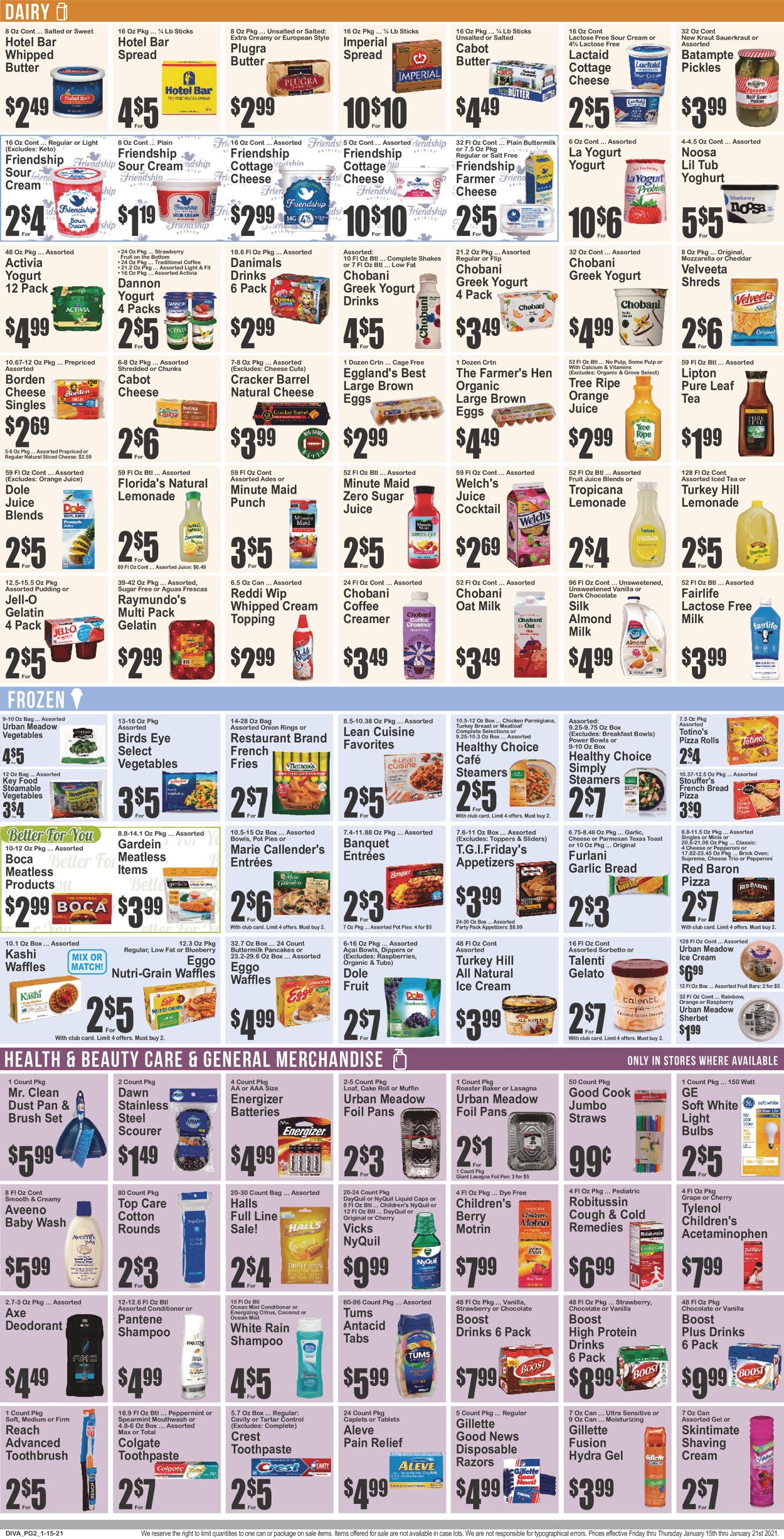 Key Food Ad from 01/15/2021