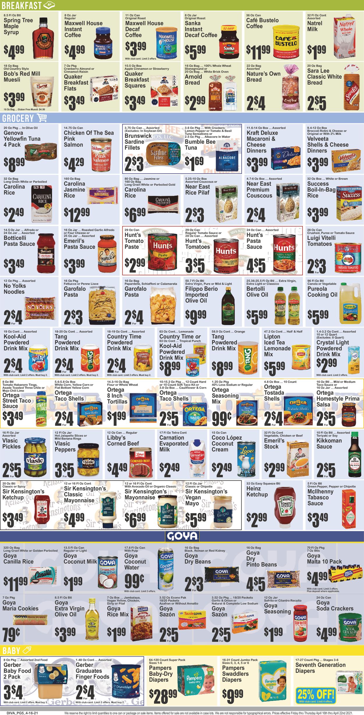 Key Food Ad from 04/16/2021