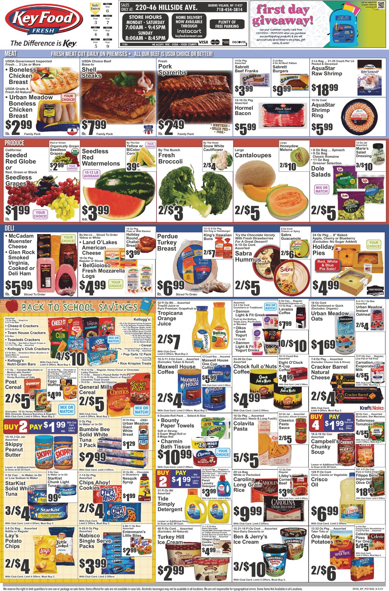 Key Food Ad from 09/03/2021