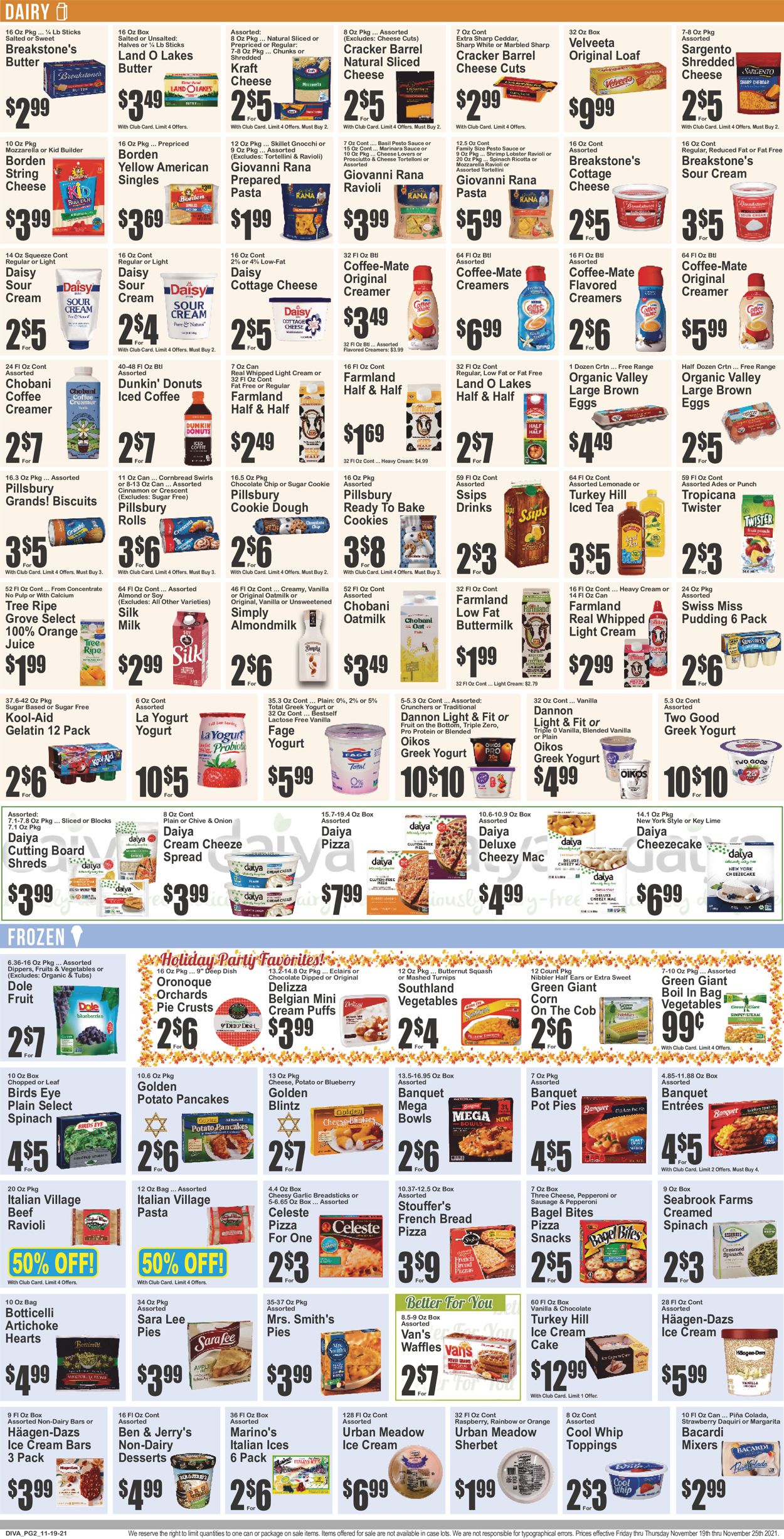 Key Food Ad from 11/19/2021