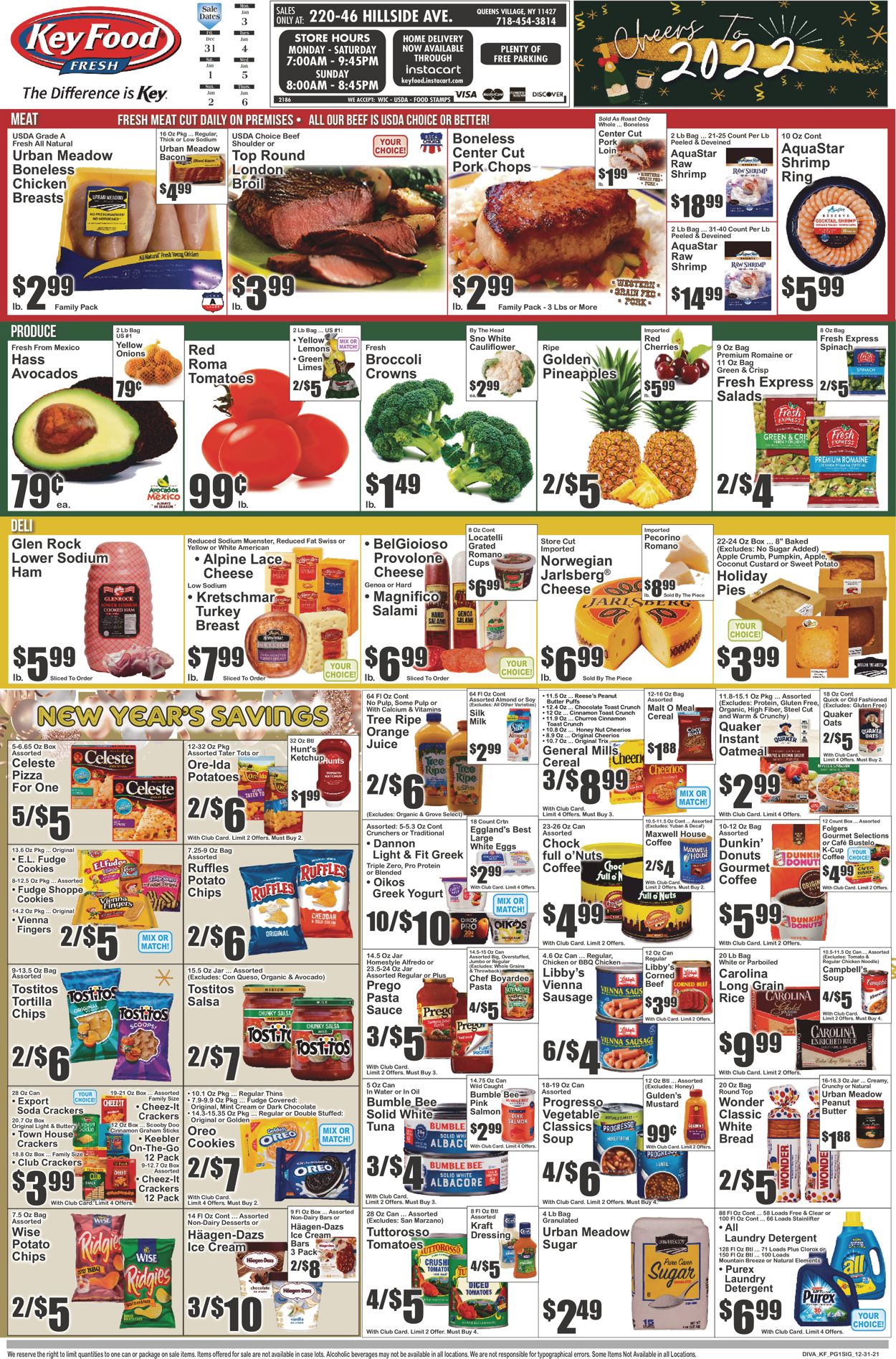 Key Food Ad from 12/31/2021