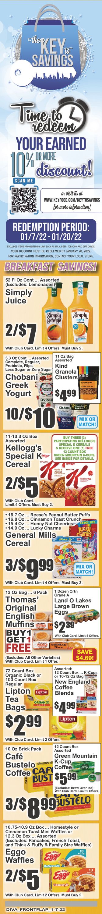 Key Food Ad from 01/07/2022