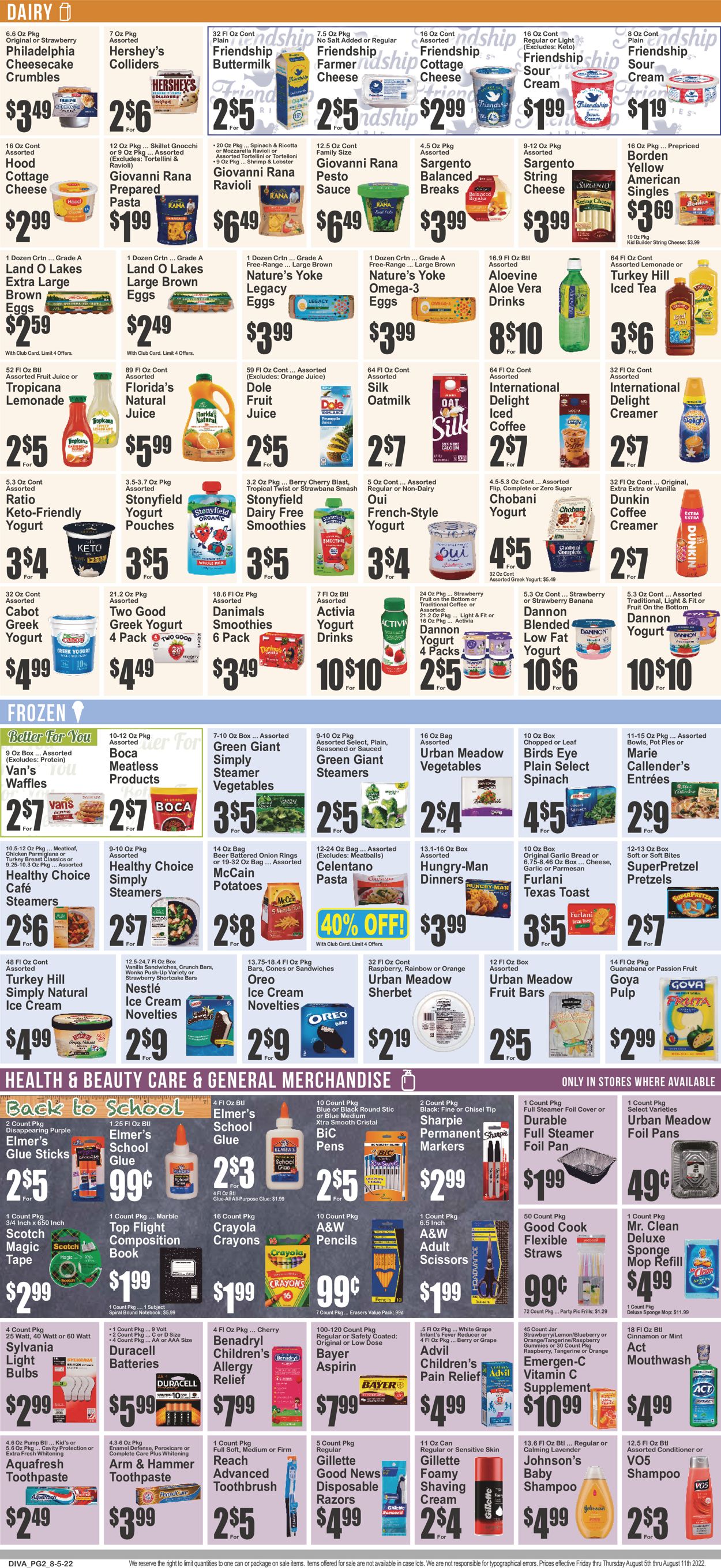 Key Food Ad from 08/05/2022