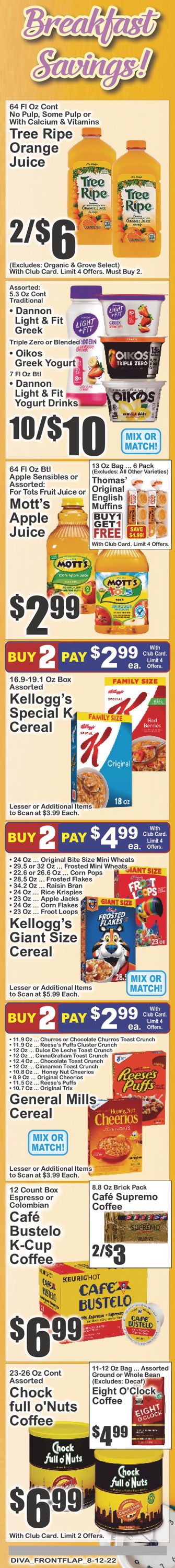Key Food Ad from 08/12/2022