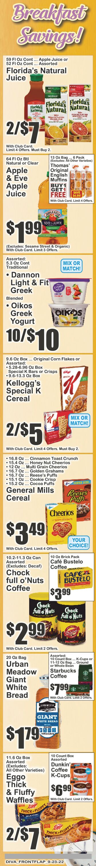 Key Food Ad from 09/23/2022