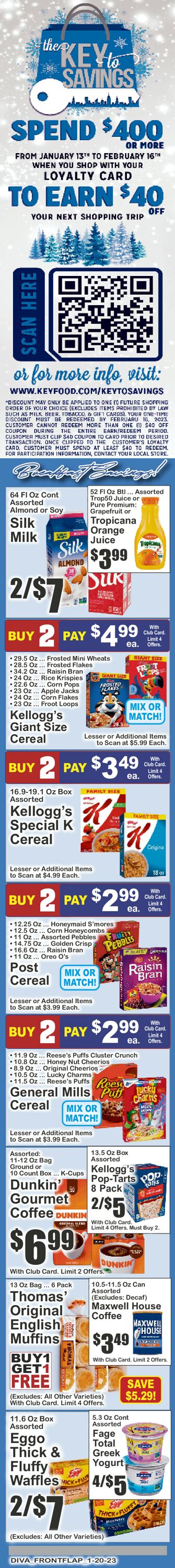 Key Food Ad from 01/20/2023
