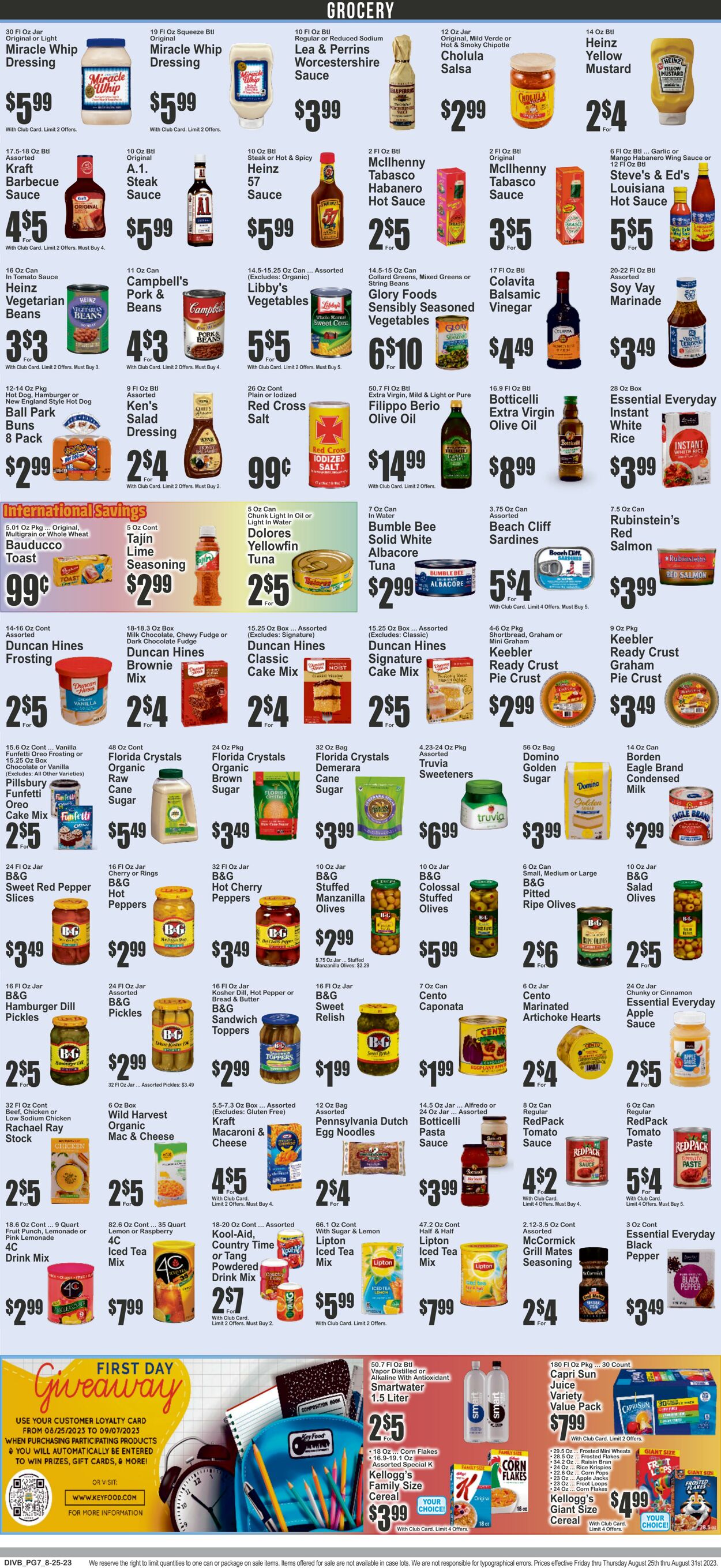 Key Food Ad from 08/18/2023