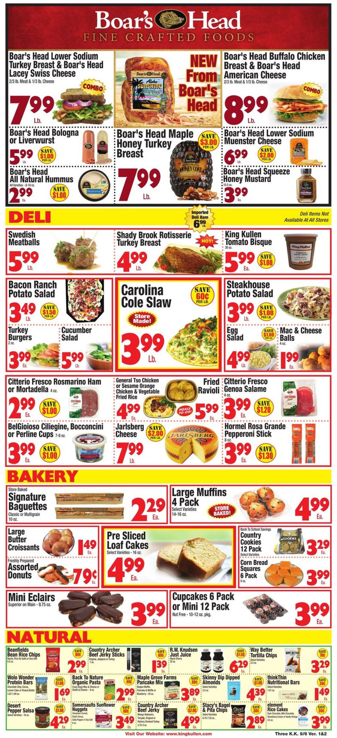 King Kullen Ad from 09/06/2019