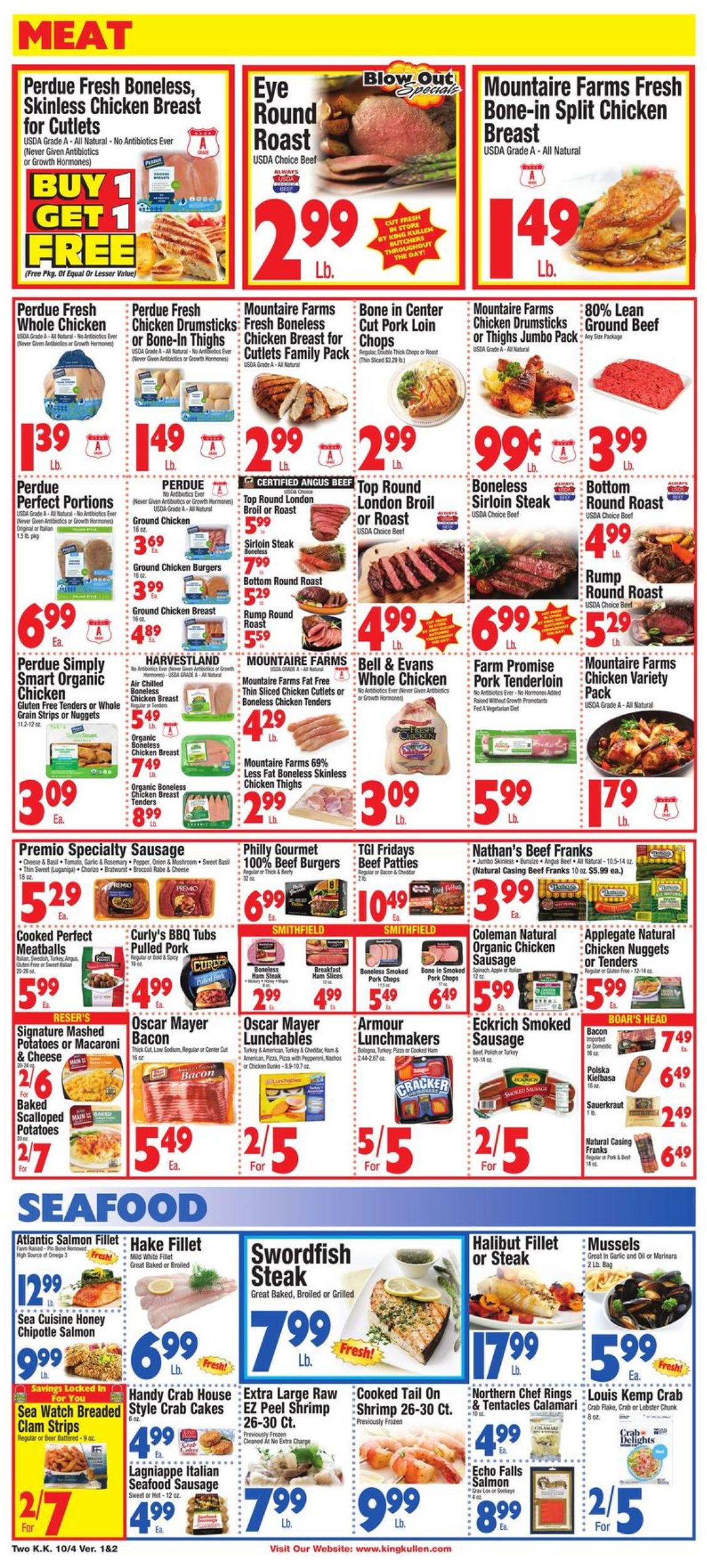 King Kullen Ad from 10/04/2019