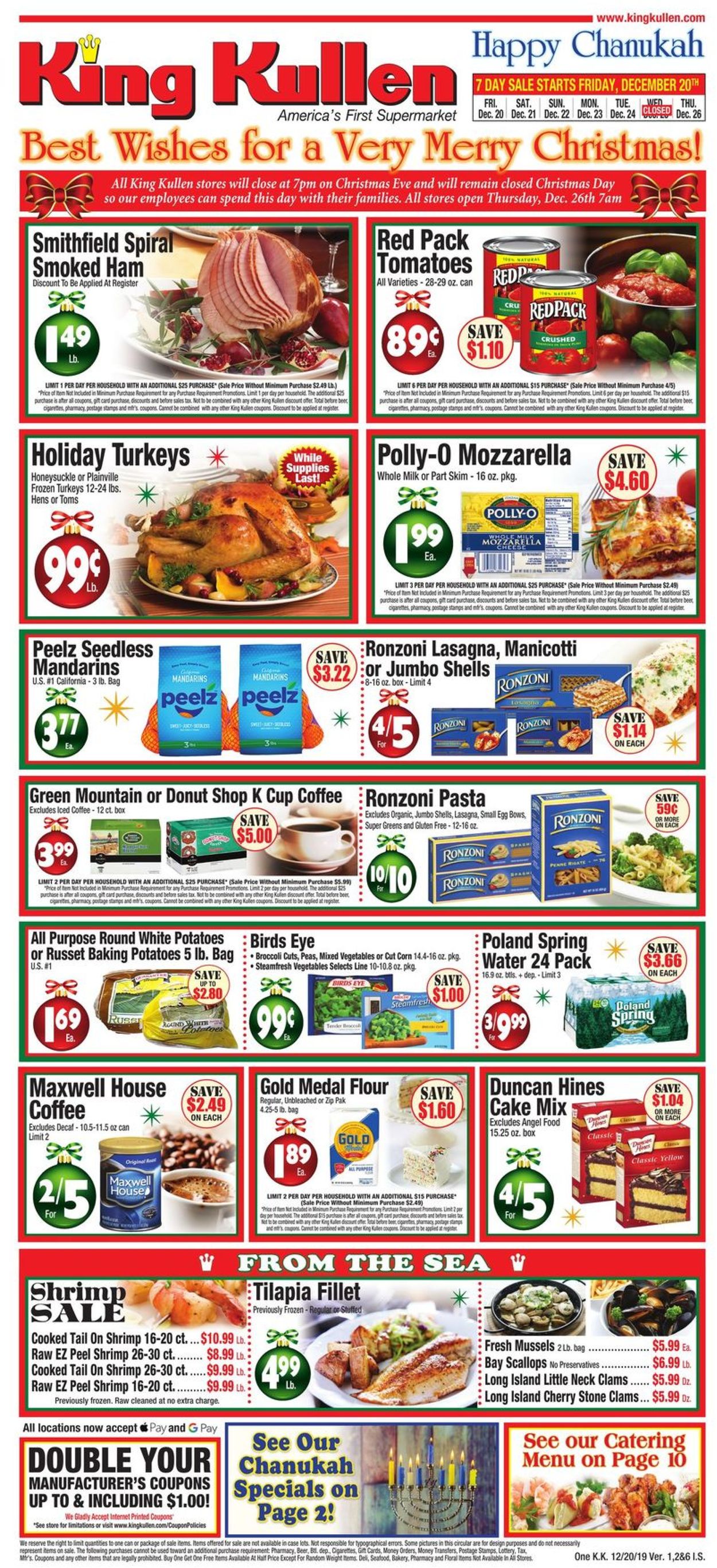 King Kullen Ad from 12/20/2019