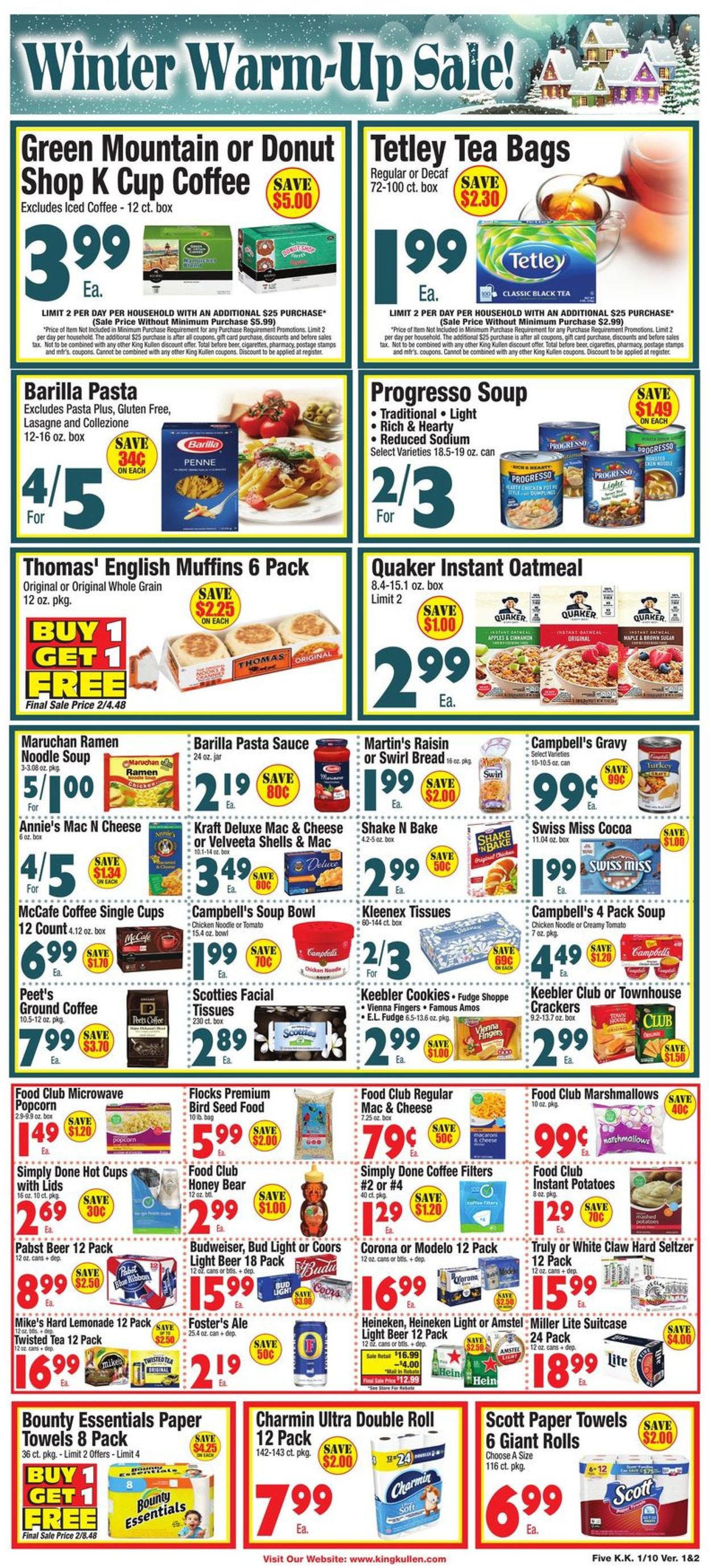 King Kullen Ad from 01/10/2020