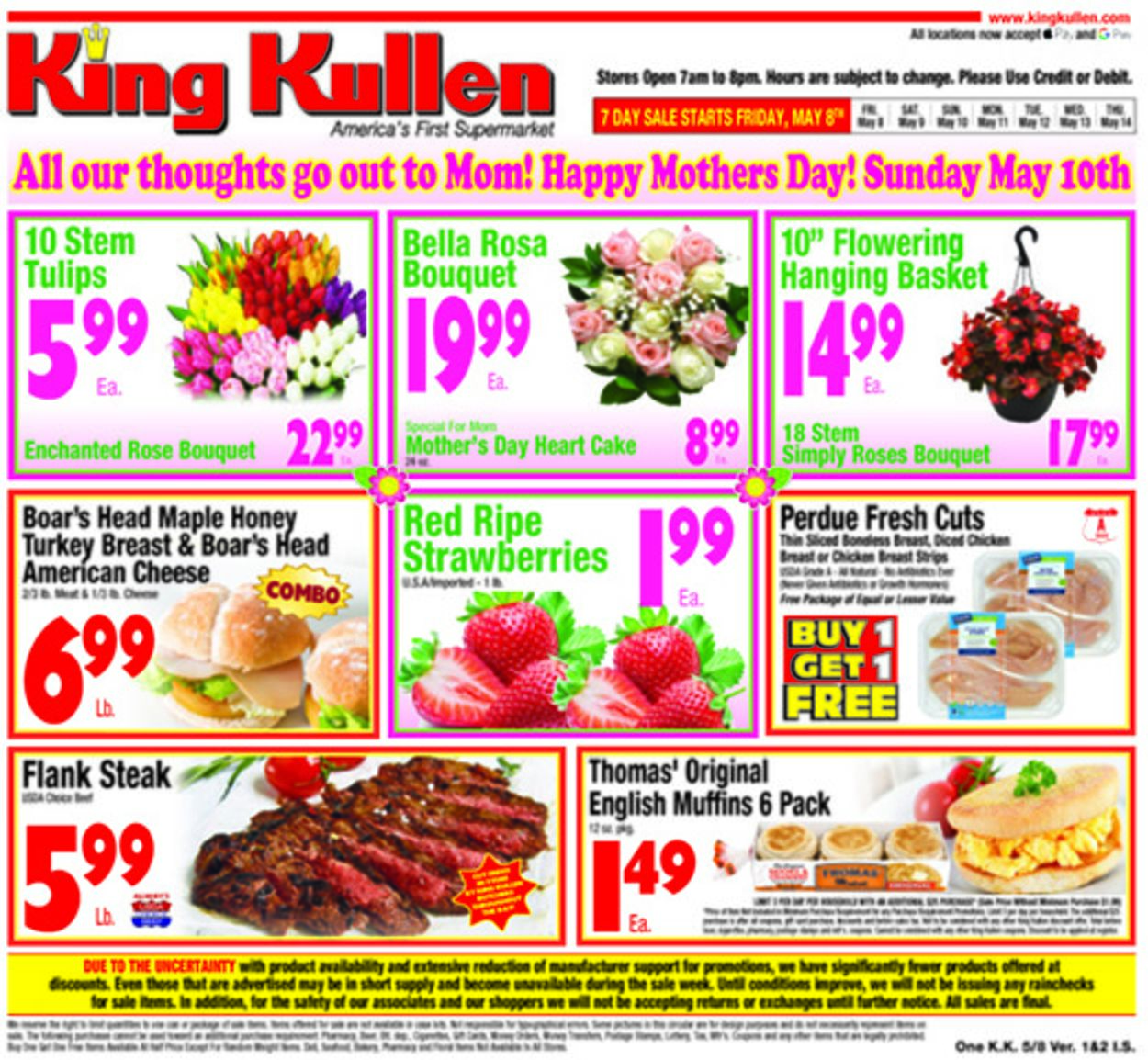 King Kullen Ad from 05/08/2020