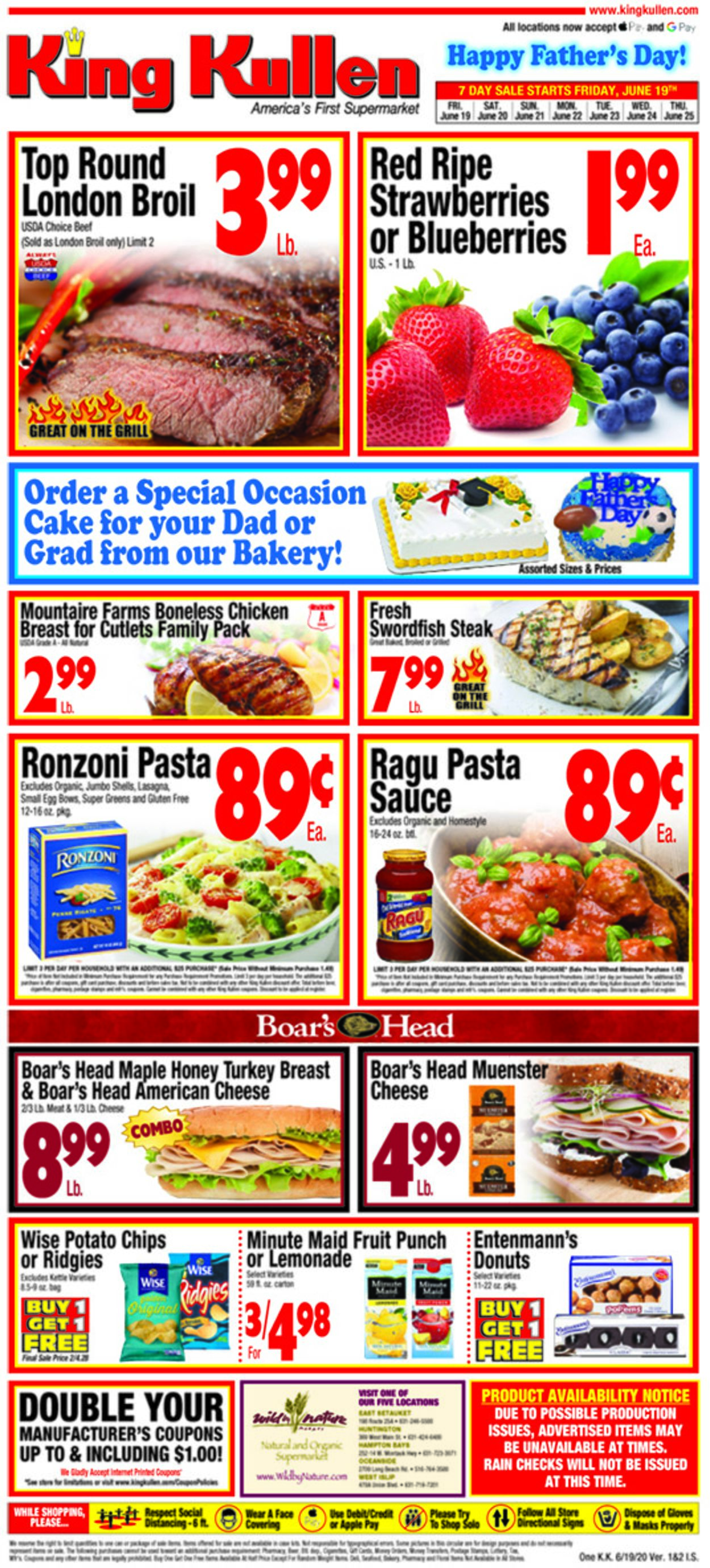 King Kullen Ad from 06/19/2020