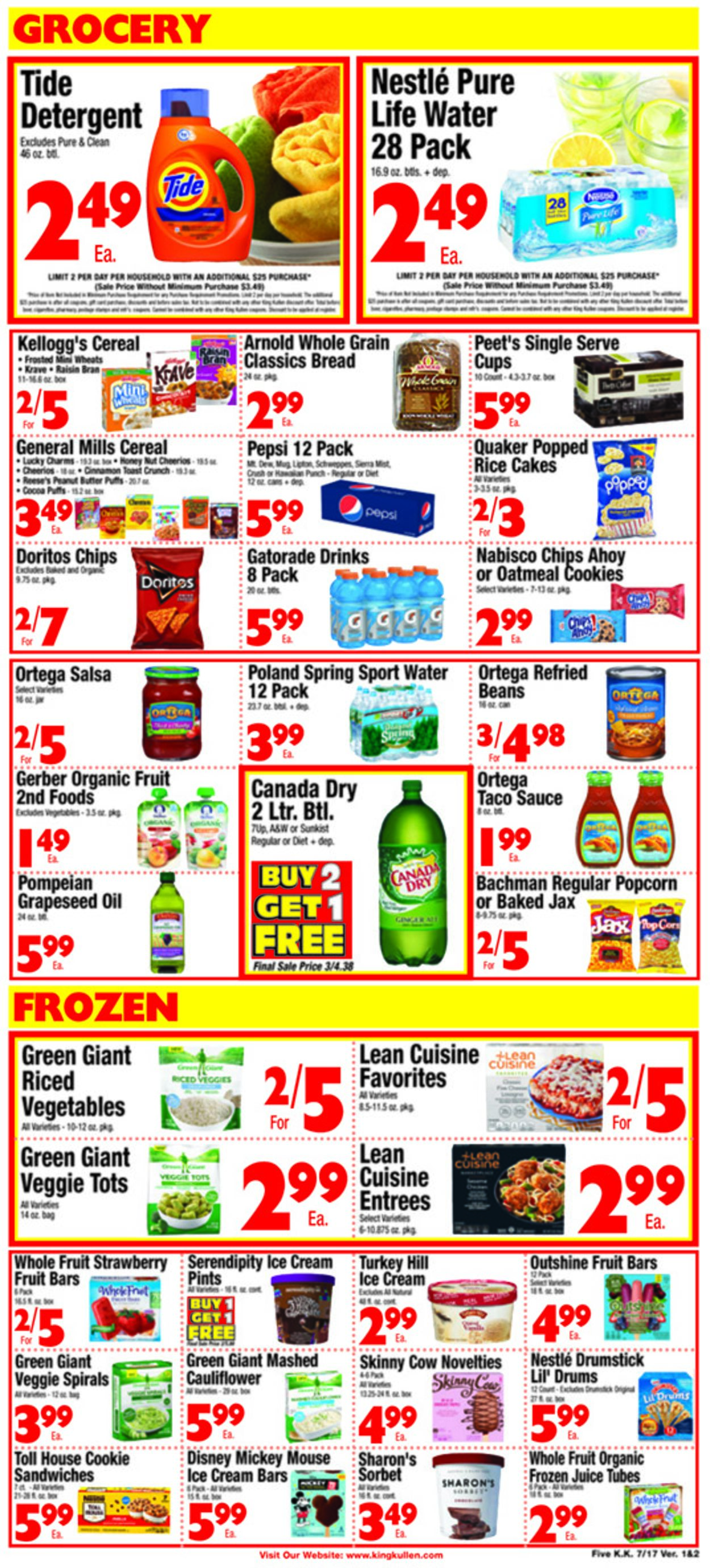 King Kullen Ad from 07/17/2020