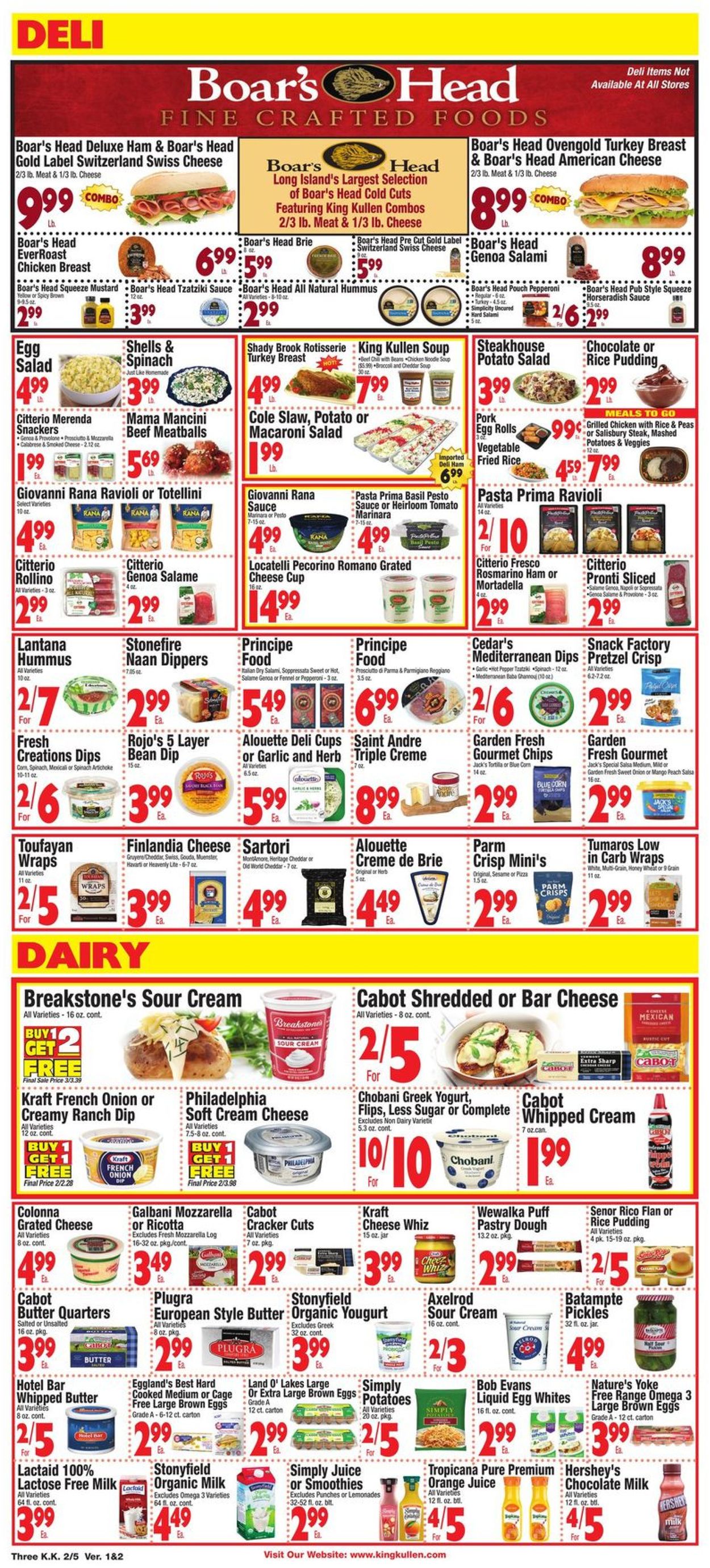 King Kullen Ad from 02/05/2021