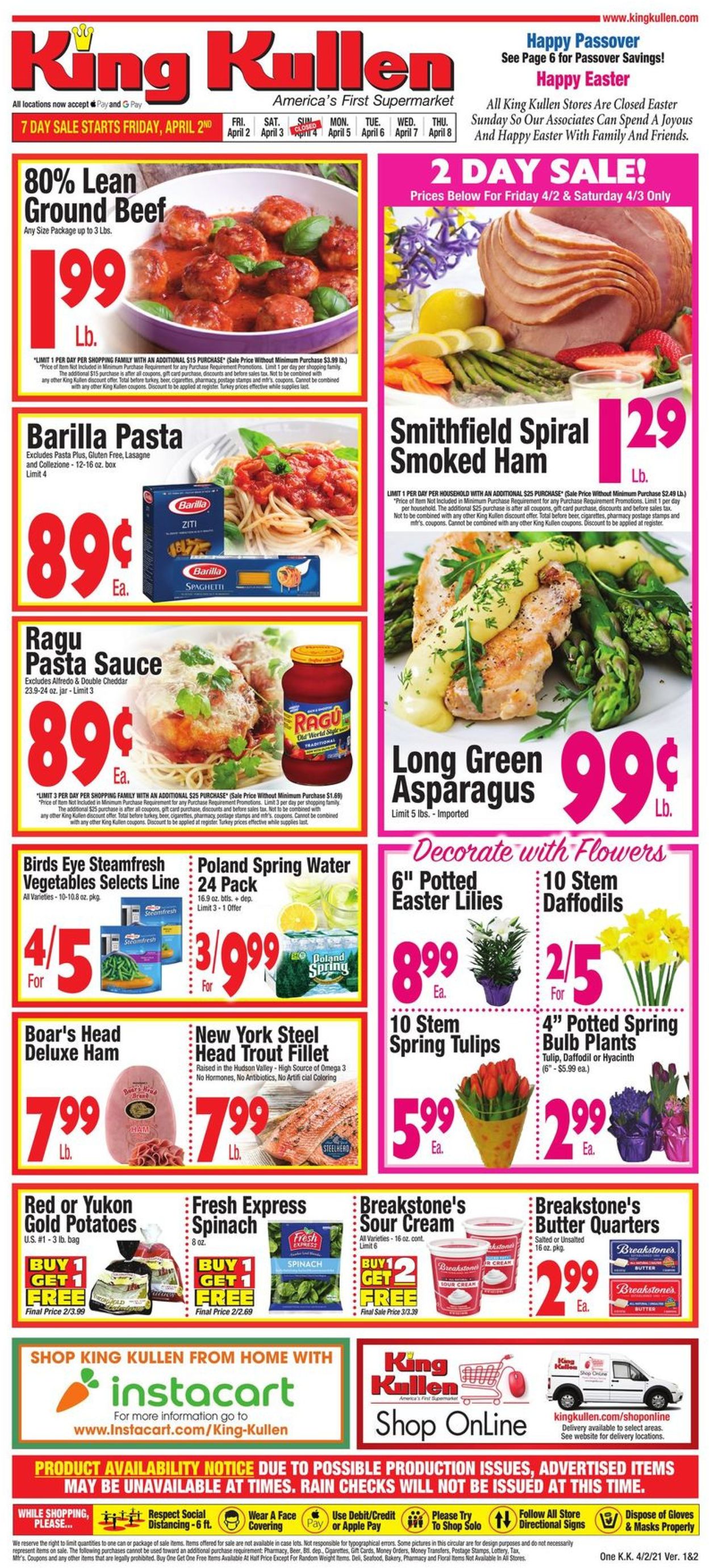 King Kullen Ad from 04/02/2021