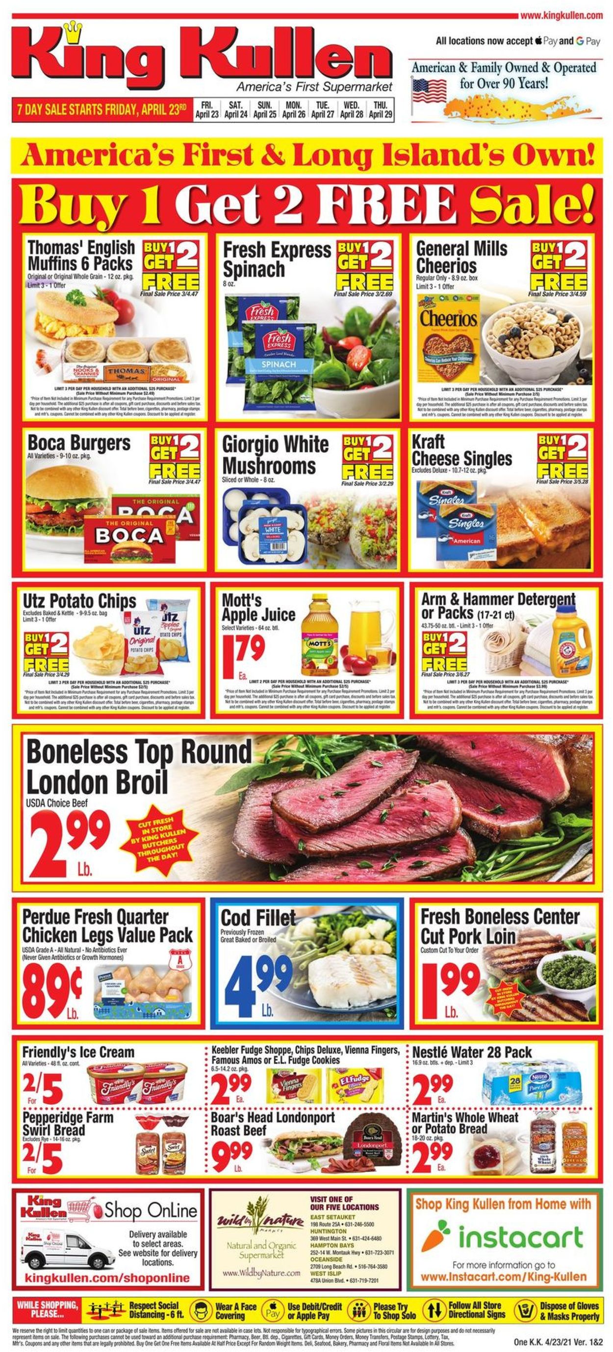King Kullen Ad from 04/23/2021