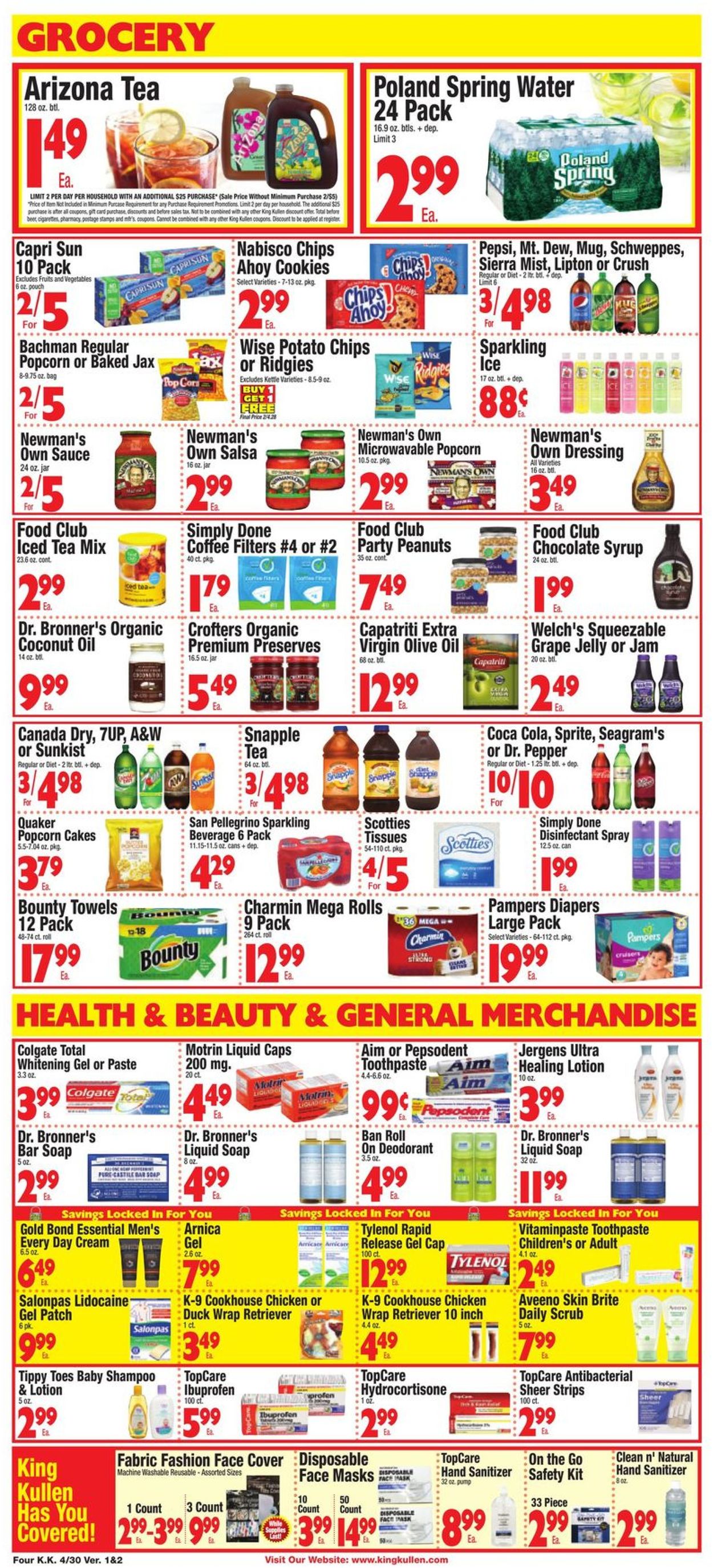 King Kullen Ad from 04/30/2021