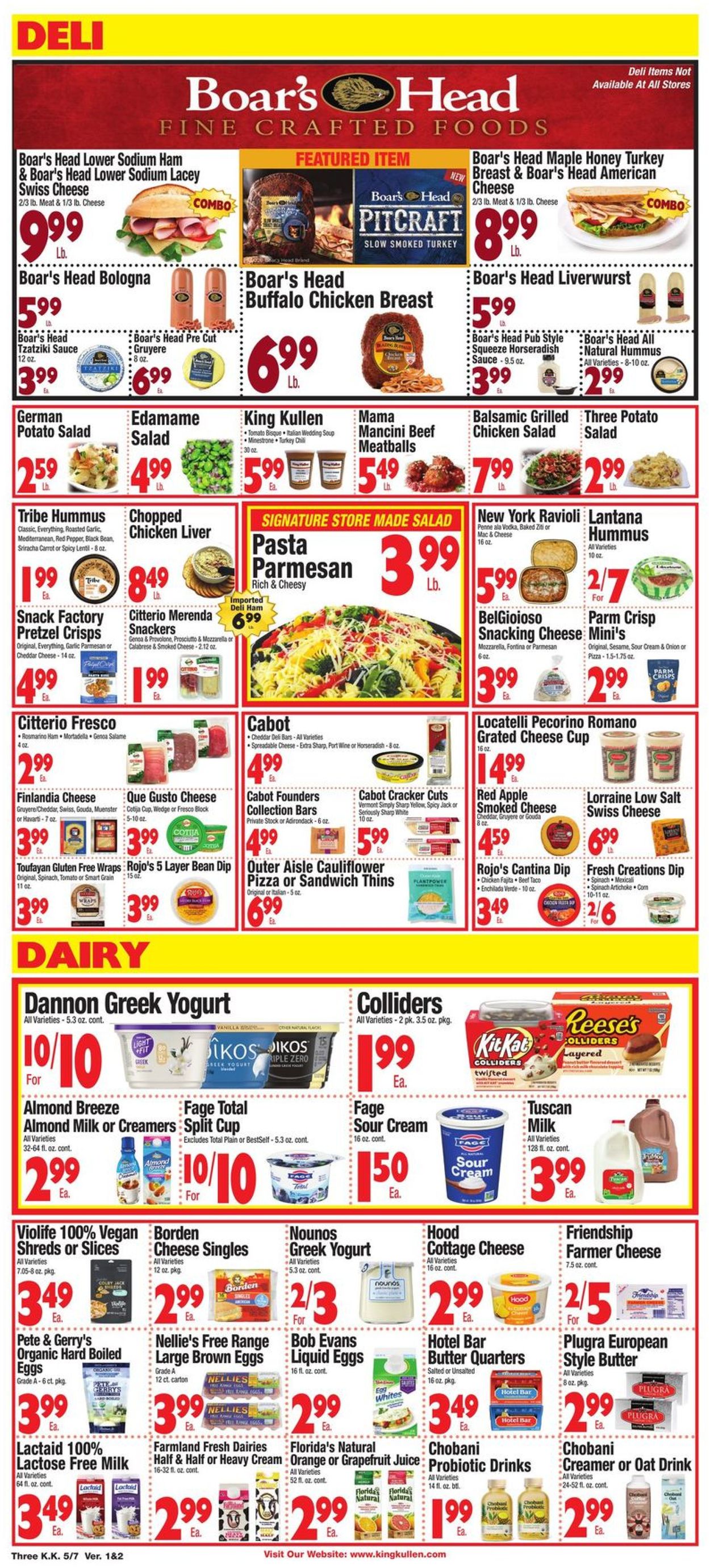 King Kullen Ad from 05/07/2021