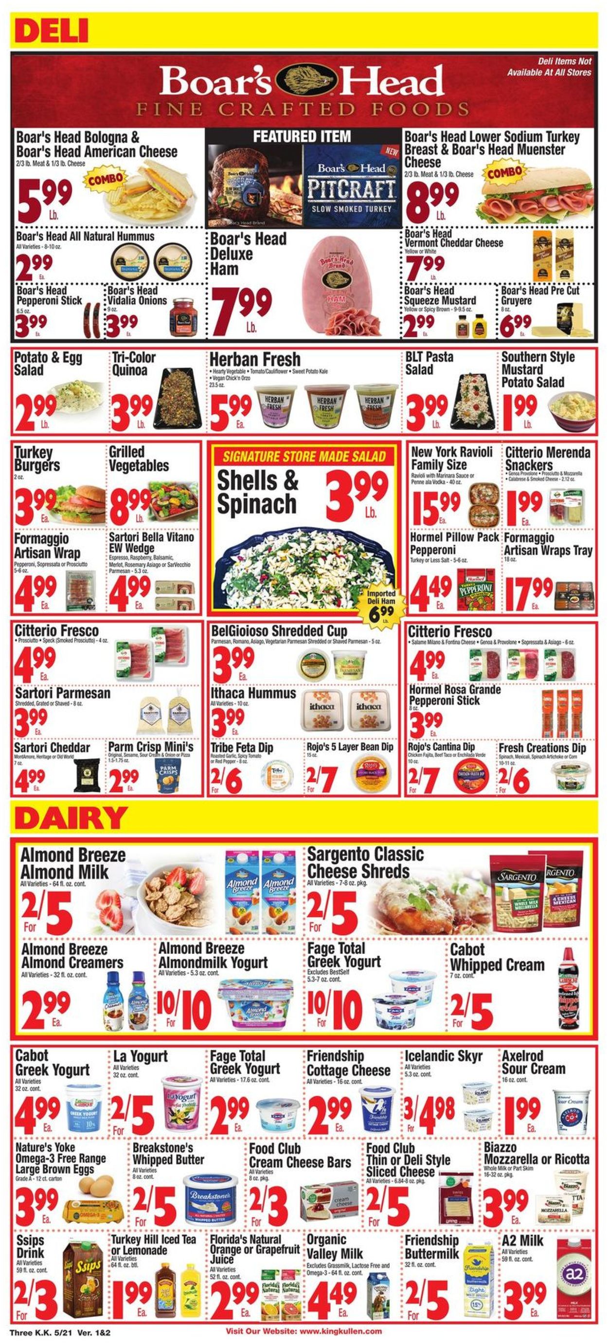 King Kullen Ad from 05/21/2021