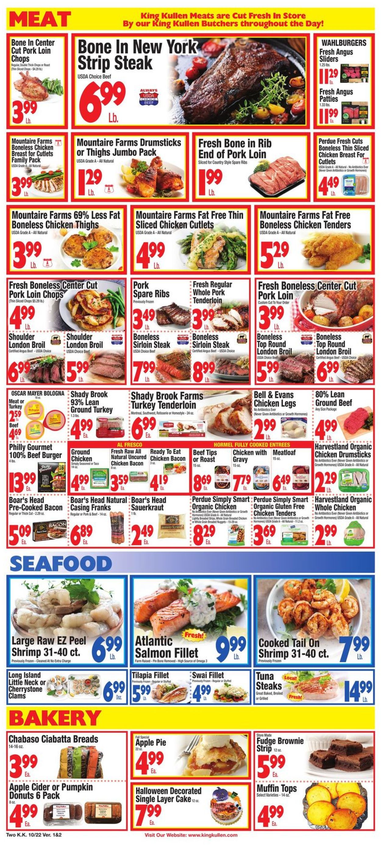 King Kullen Ad from 10/22/2021