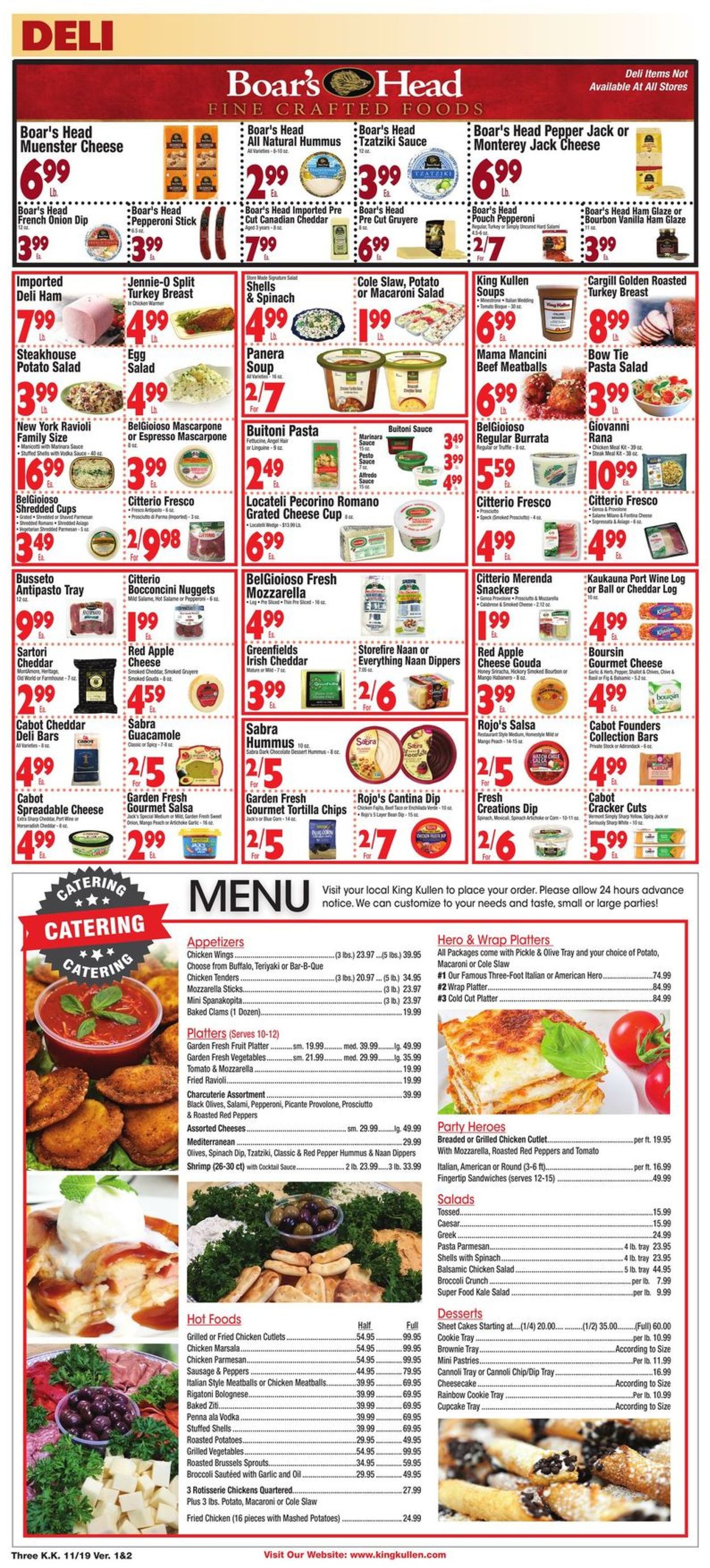 King Kullen Ad from 11/19/2021