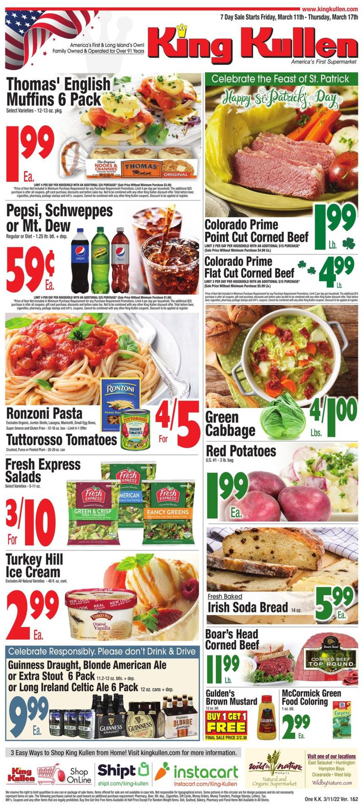 King Kullen Ad from 03/11/2022