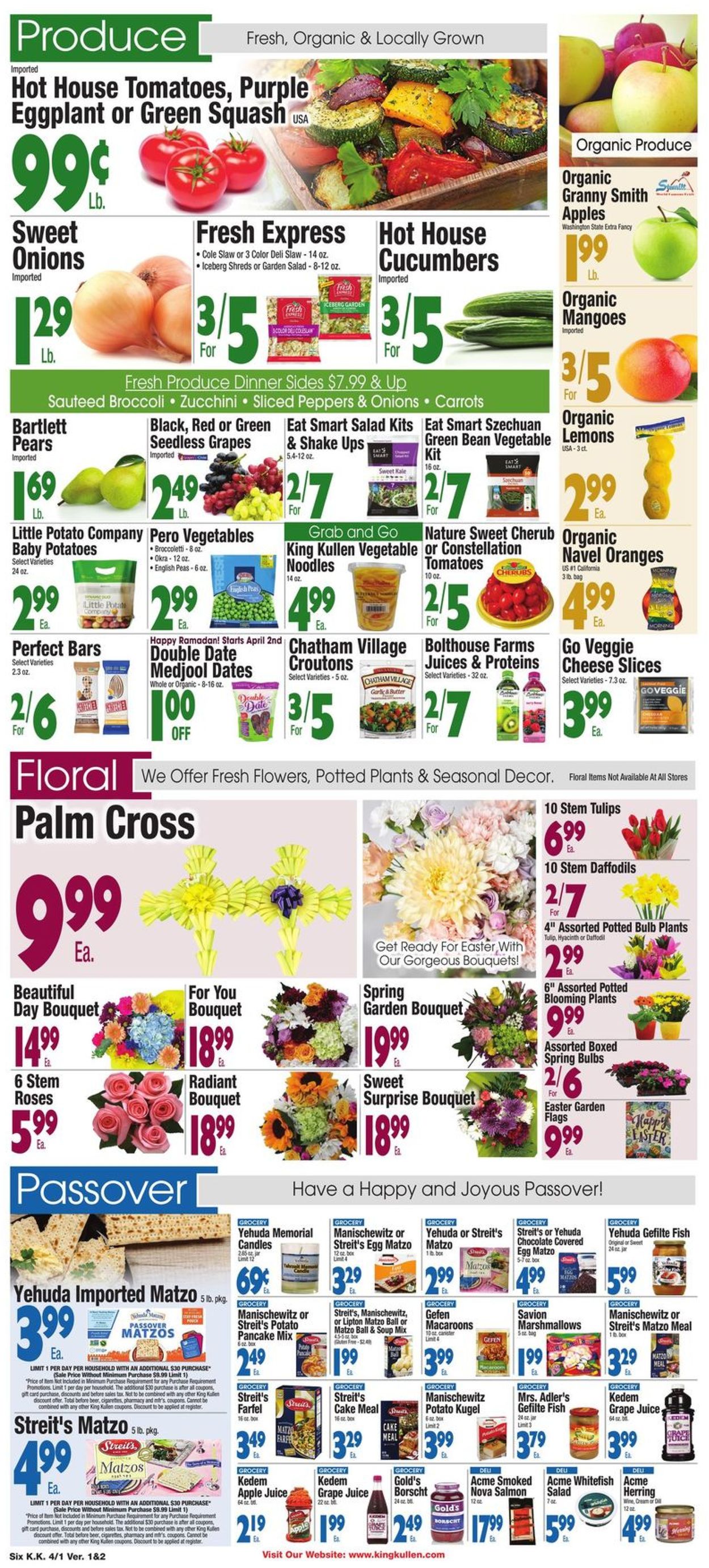 King Kullen Ad from 04/01/2022
