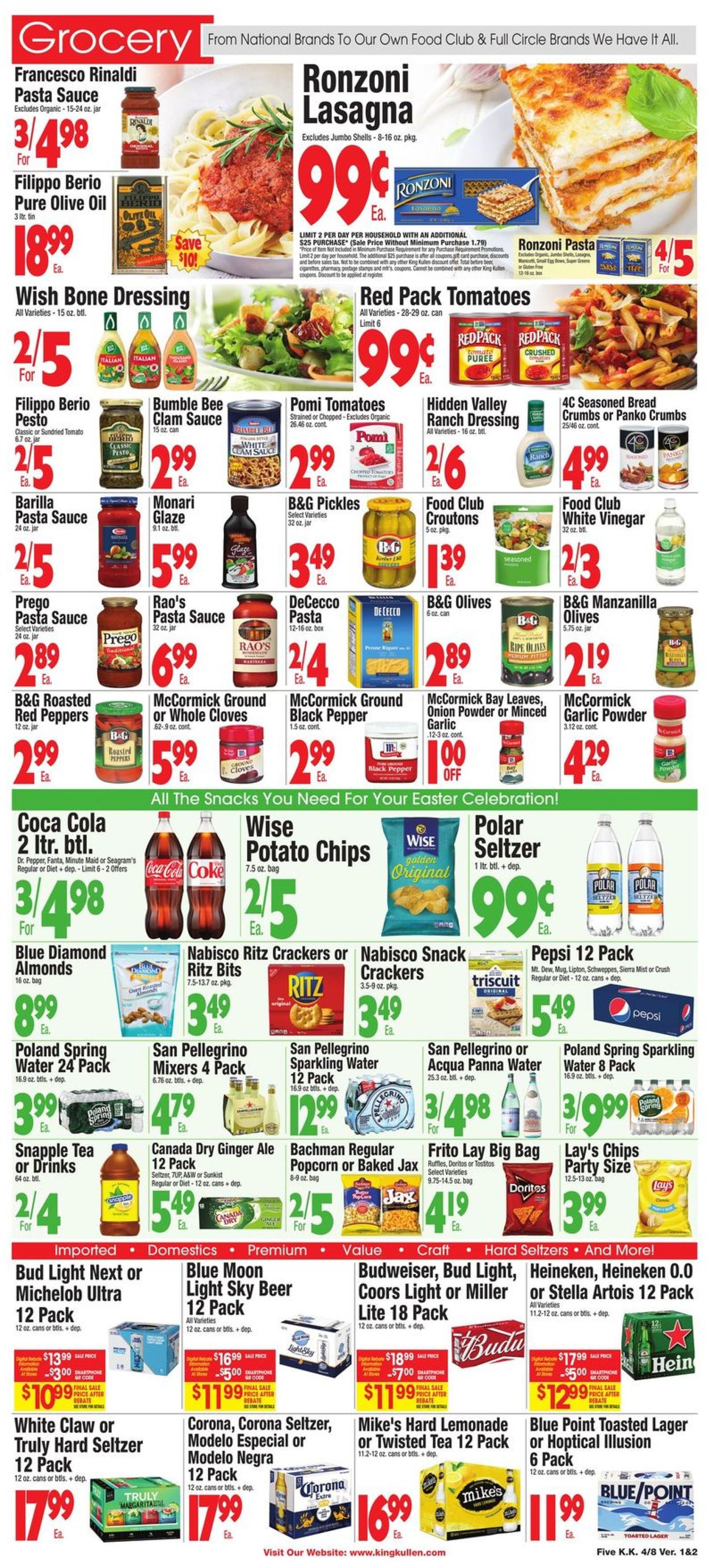 King Kullen Ad from 04/08/2022