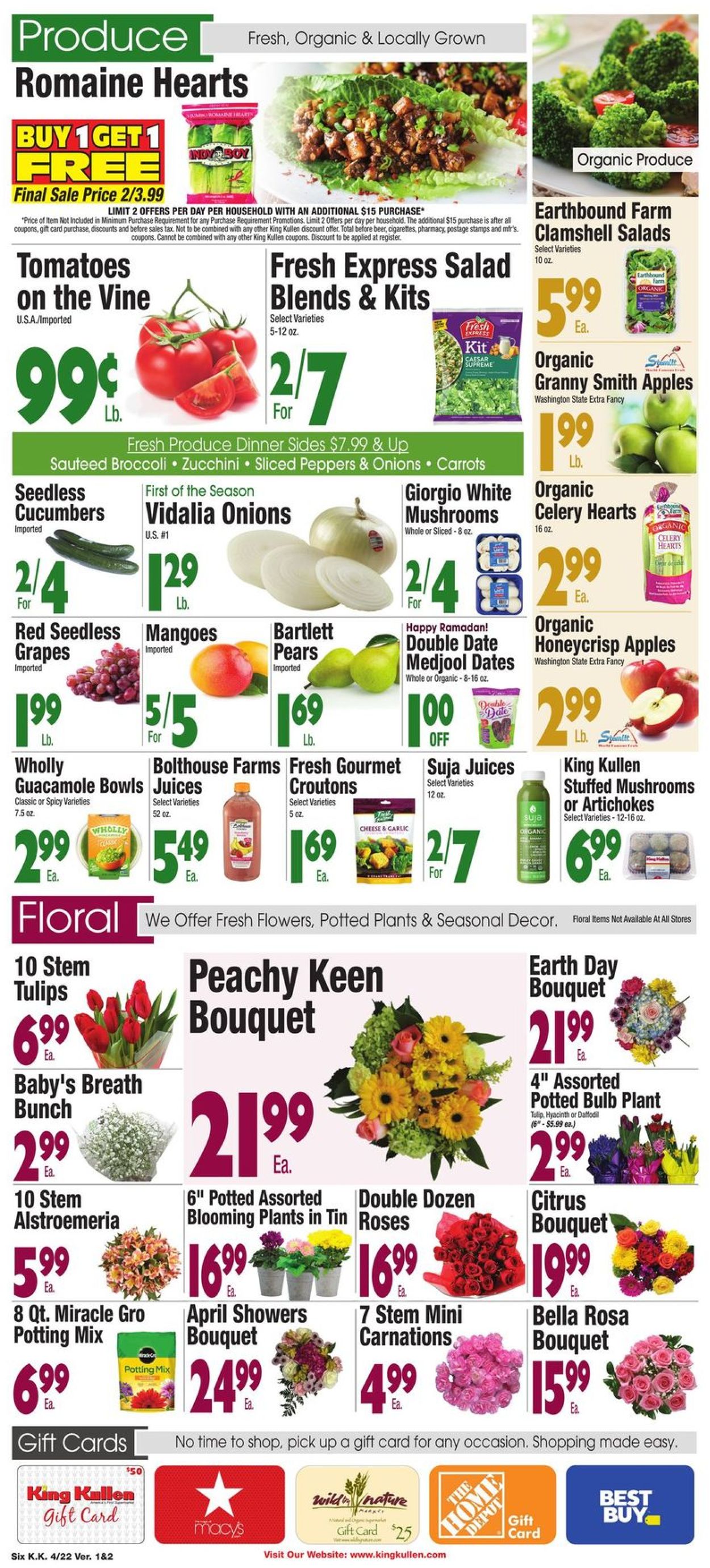 King Kullen Ad from 04/22/2022