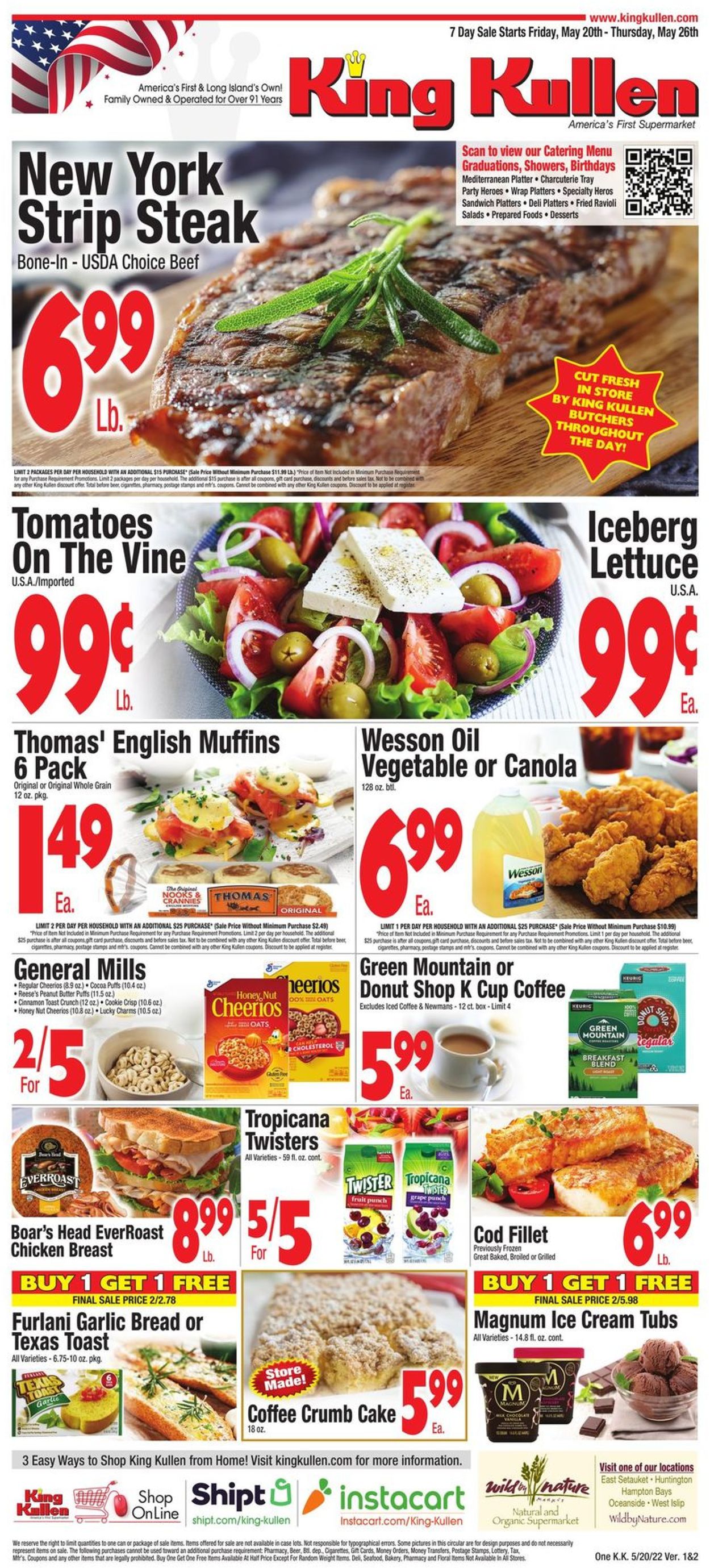 King Kullen Ad from 05/20/2022