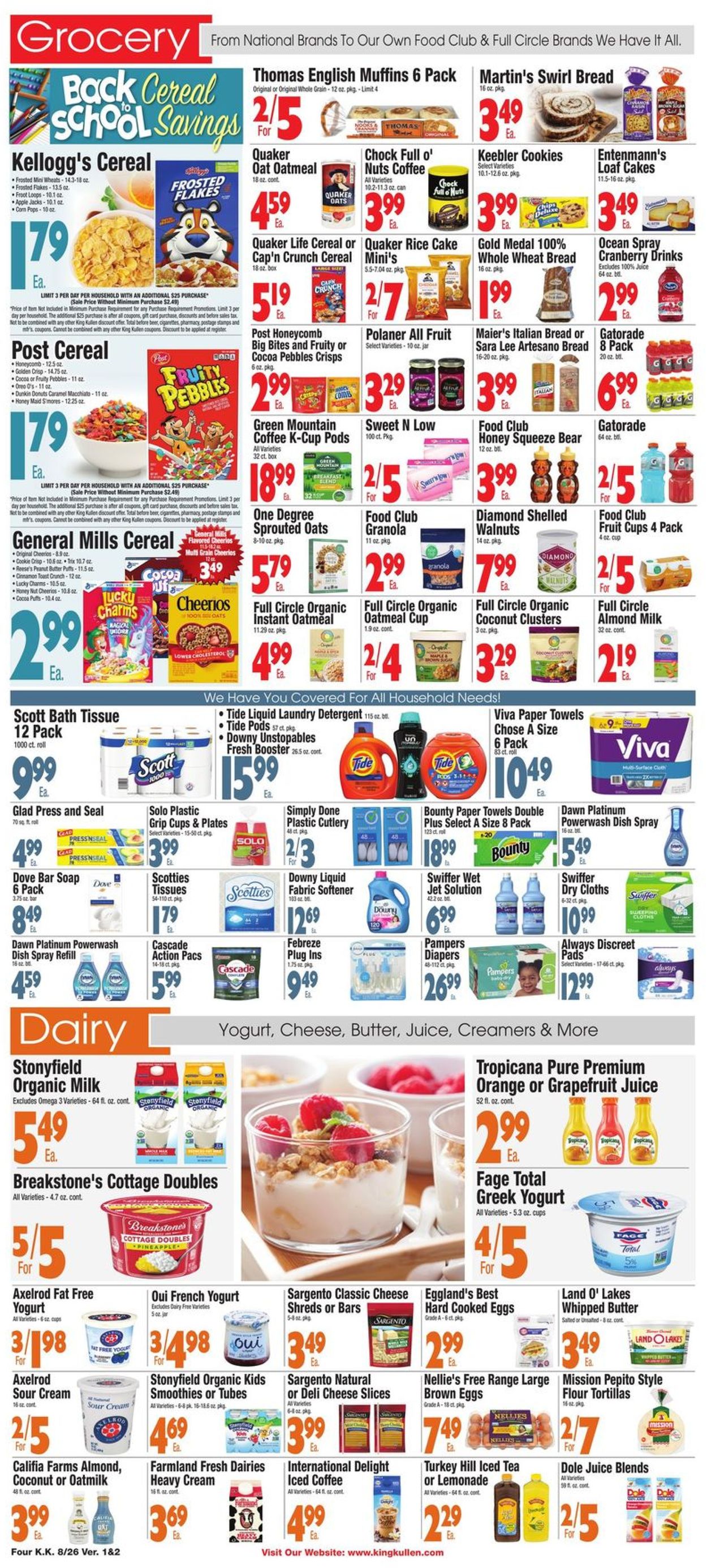 King Kullen Ad from 08/26/2022