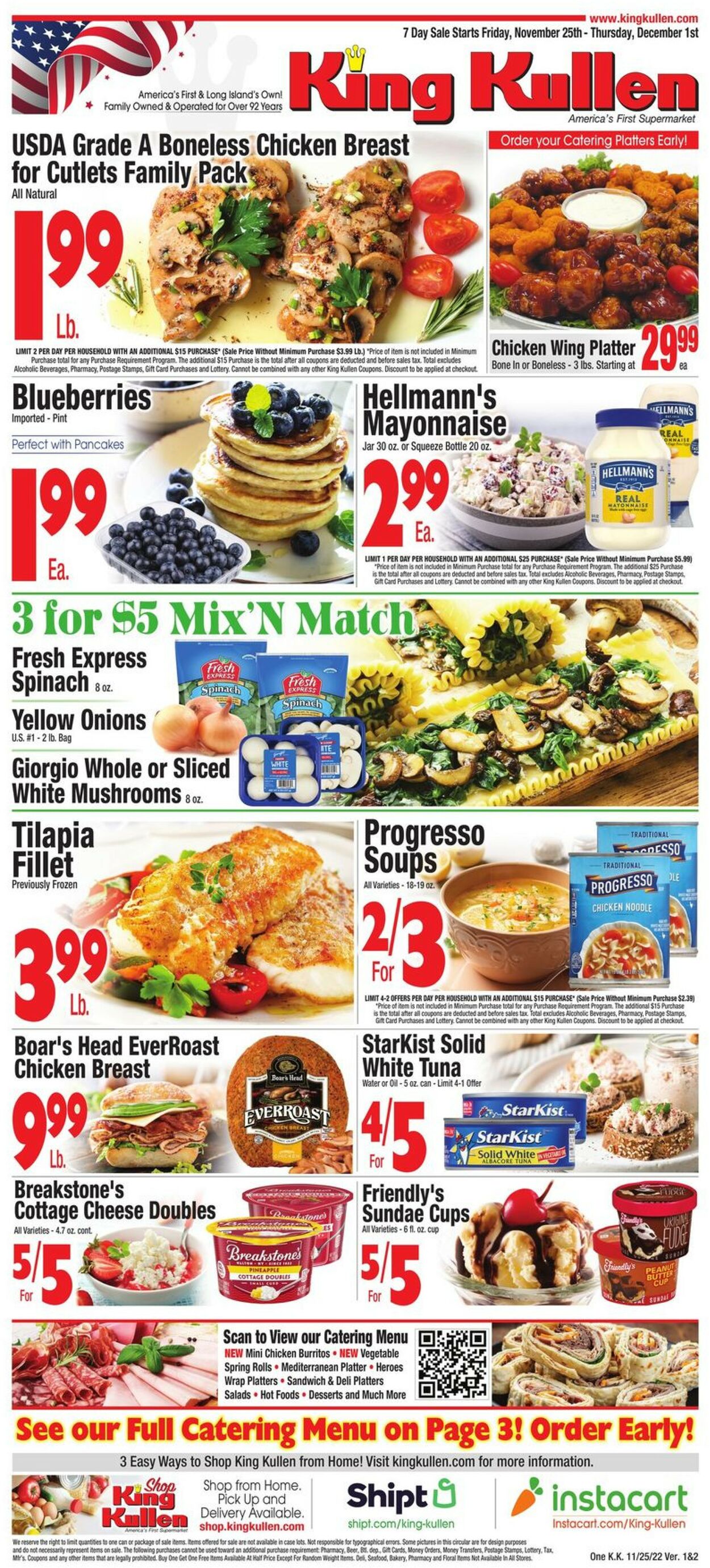 King Kullen Ad from 11/25/2022