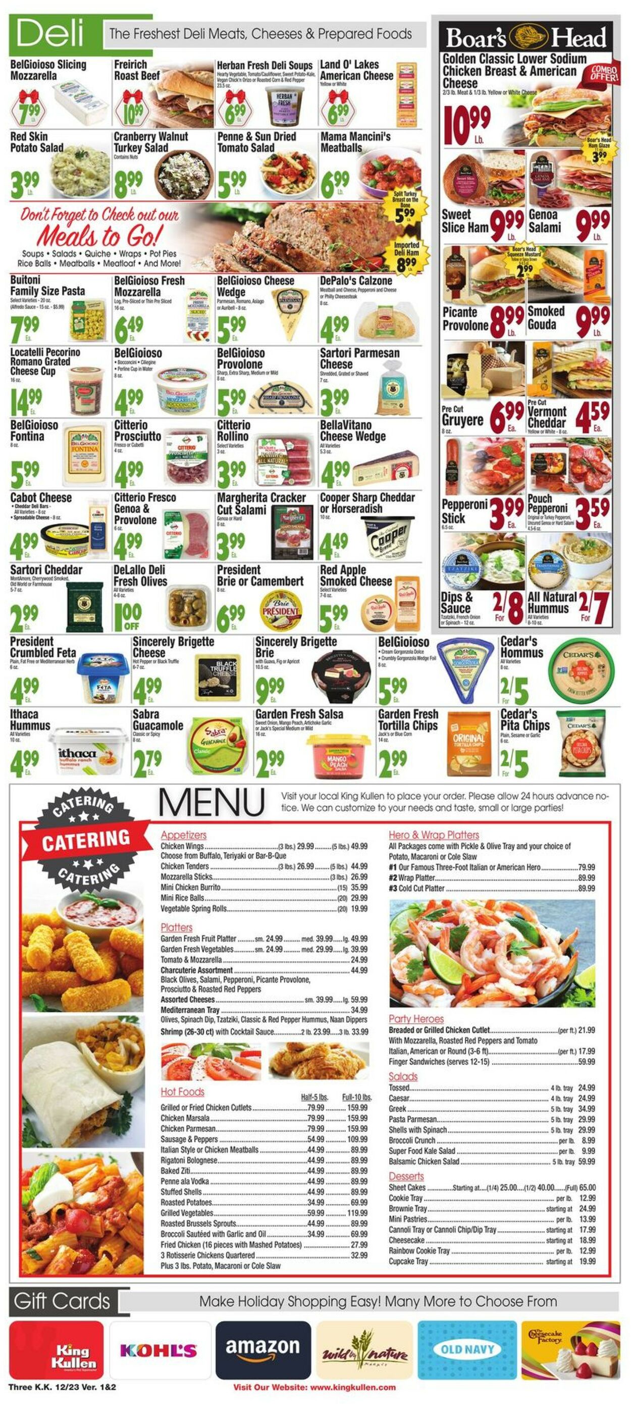 King Kullen Ad from 12/23/2022