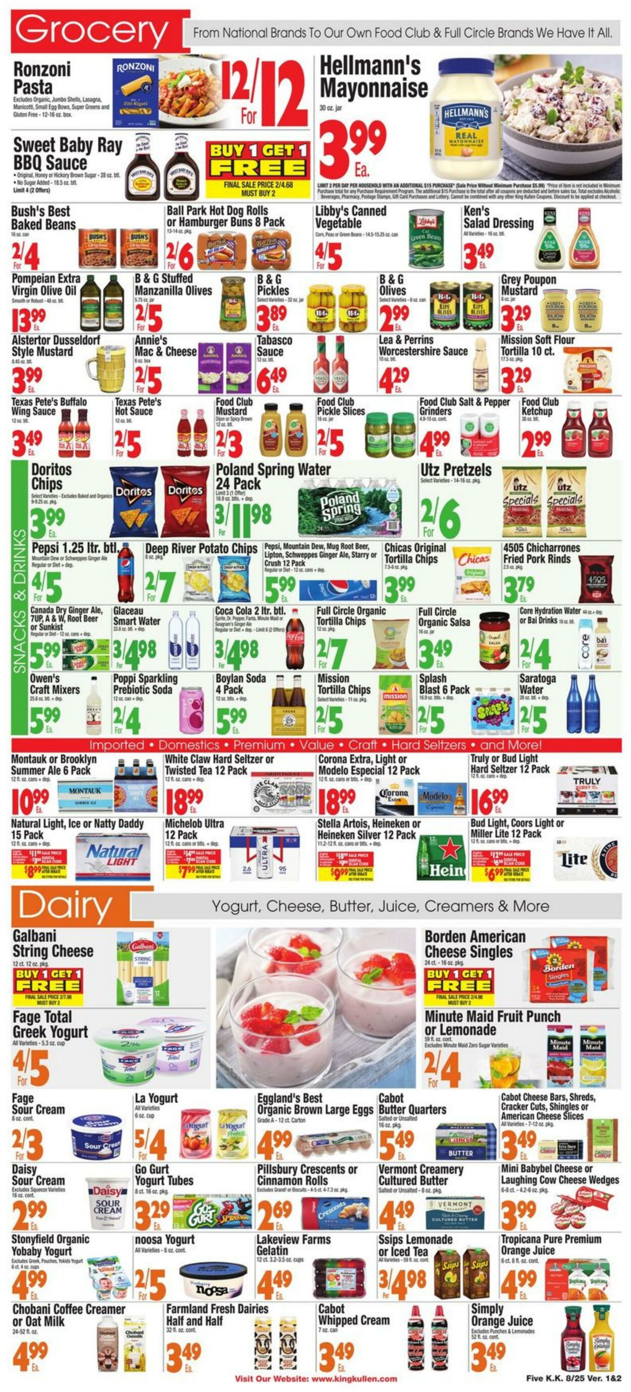 King Kullen Ad from 08/25/2023