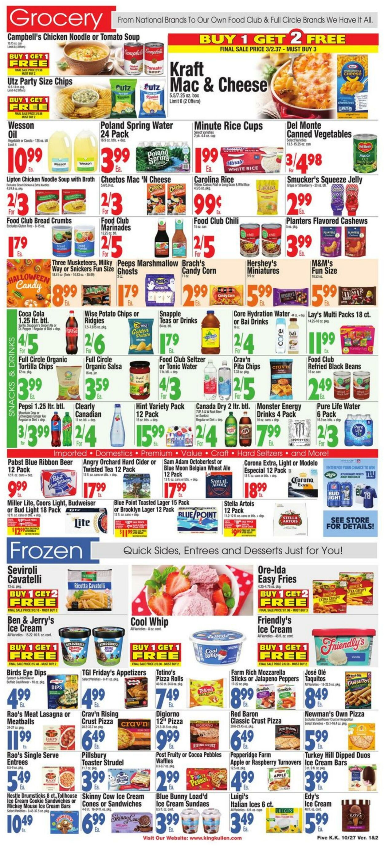 King Kullen Ad from 10/27/2023