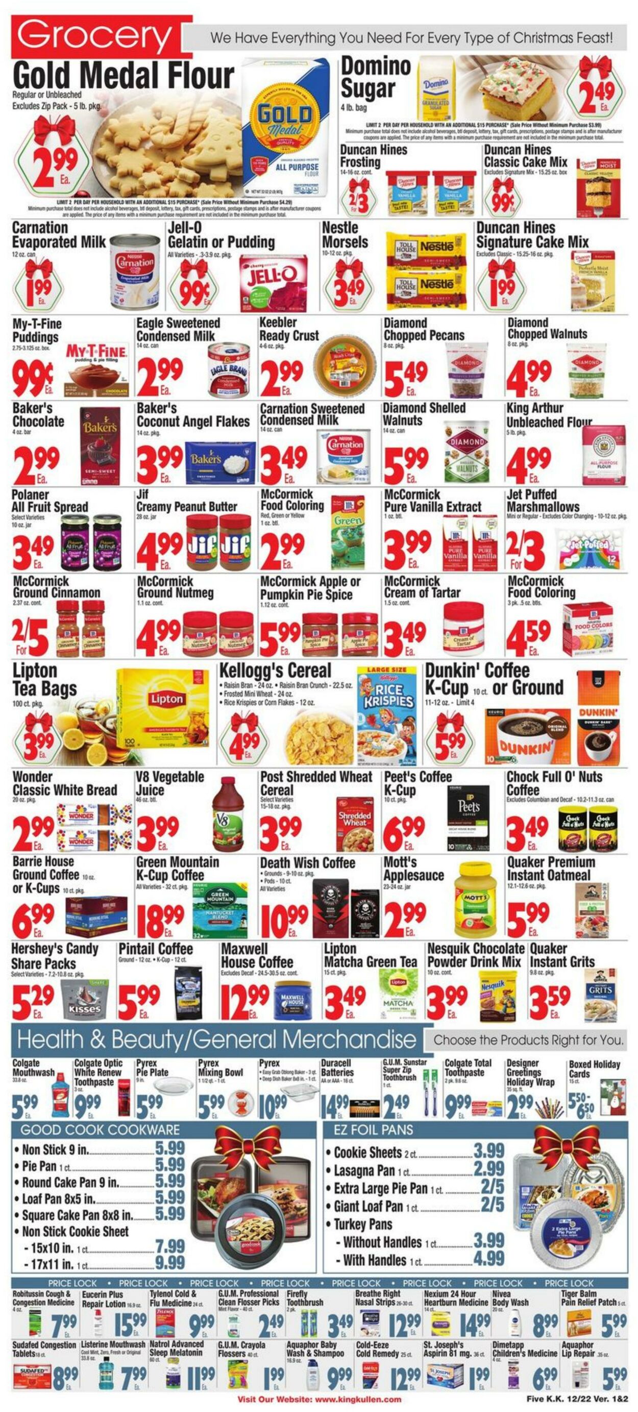 King Kullen Ad from 12/22/2023