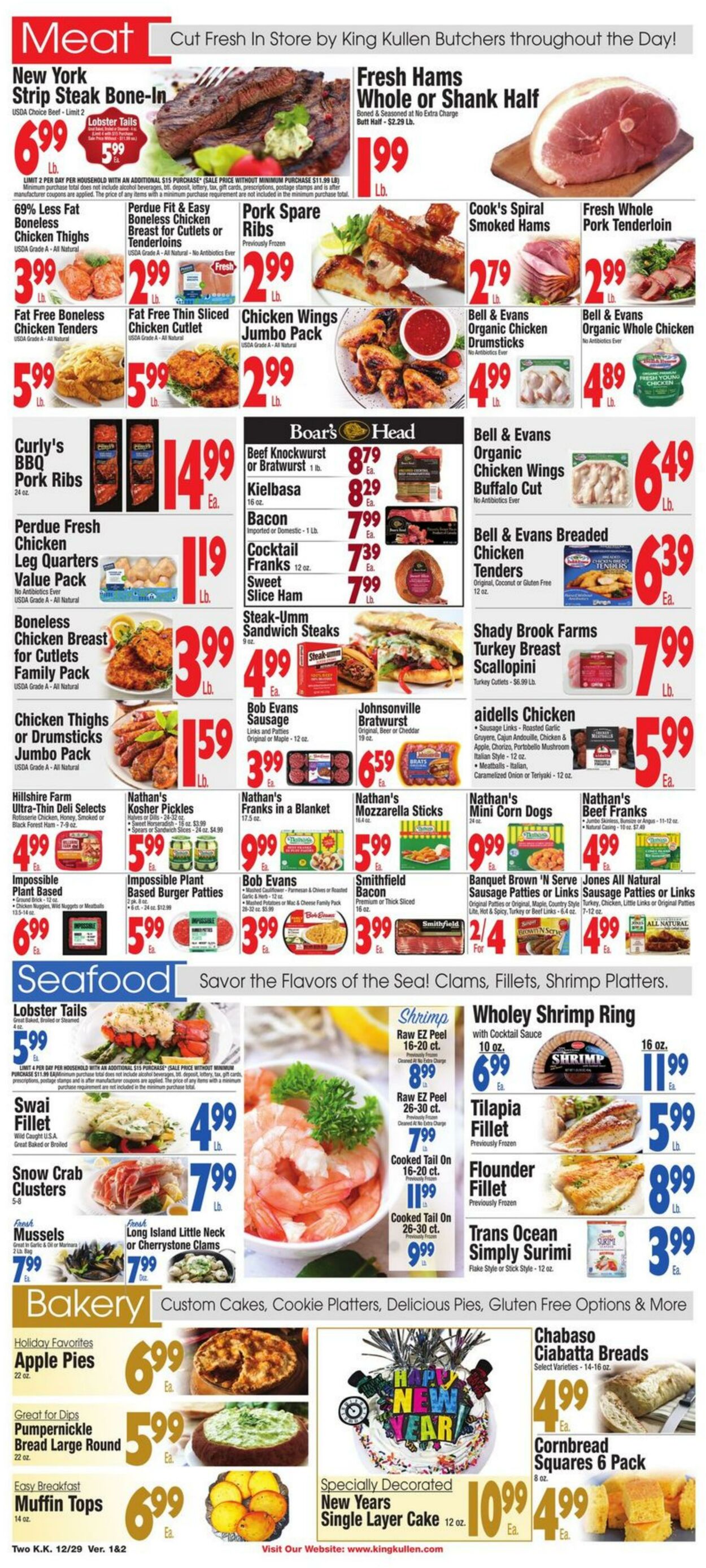 King Kullen Ad from 12/29/2023