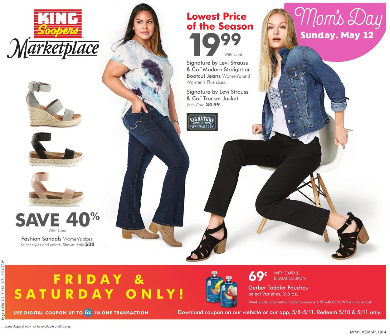 King Soopers Ad from 05/08/2019