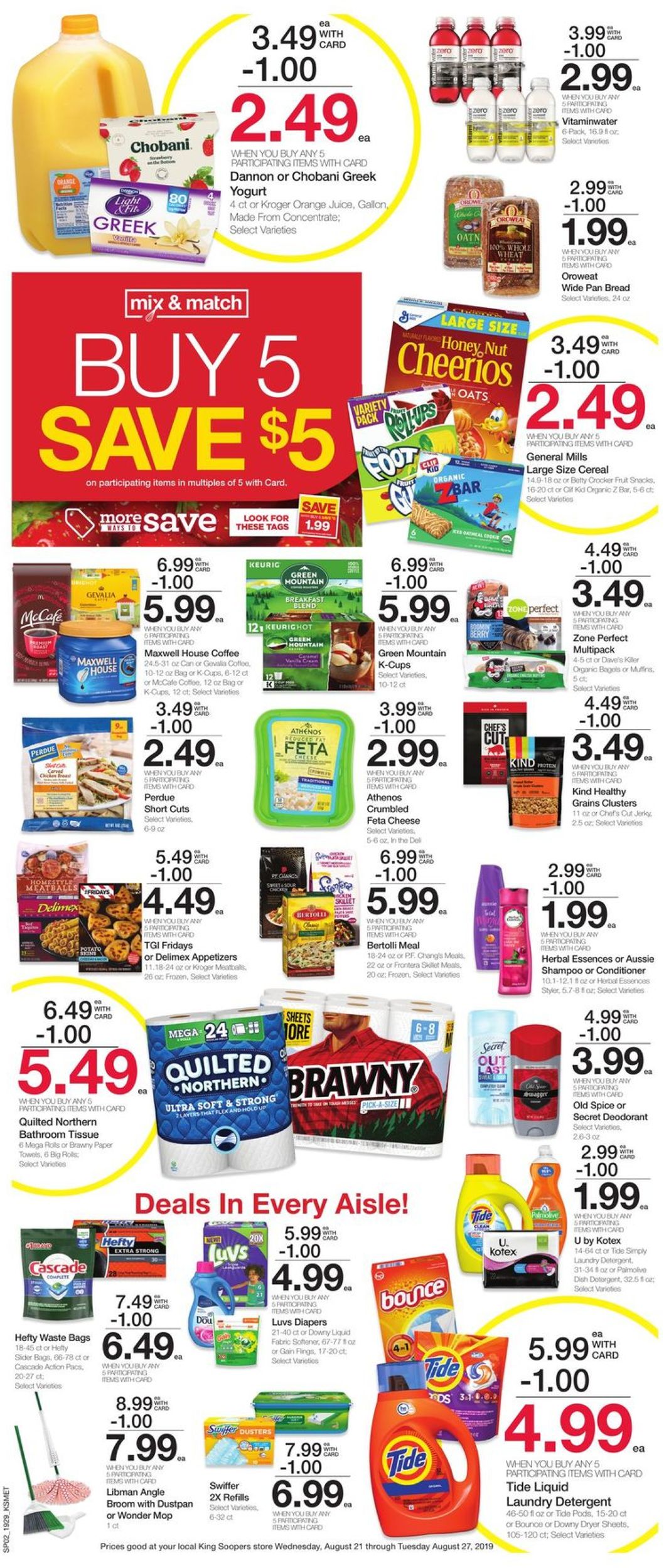 King Soopers Ad from 08/21/2019