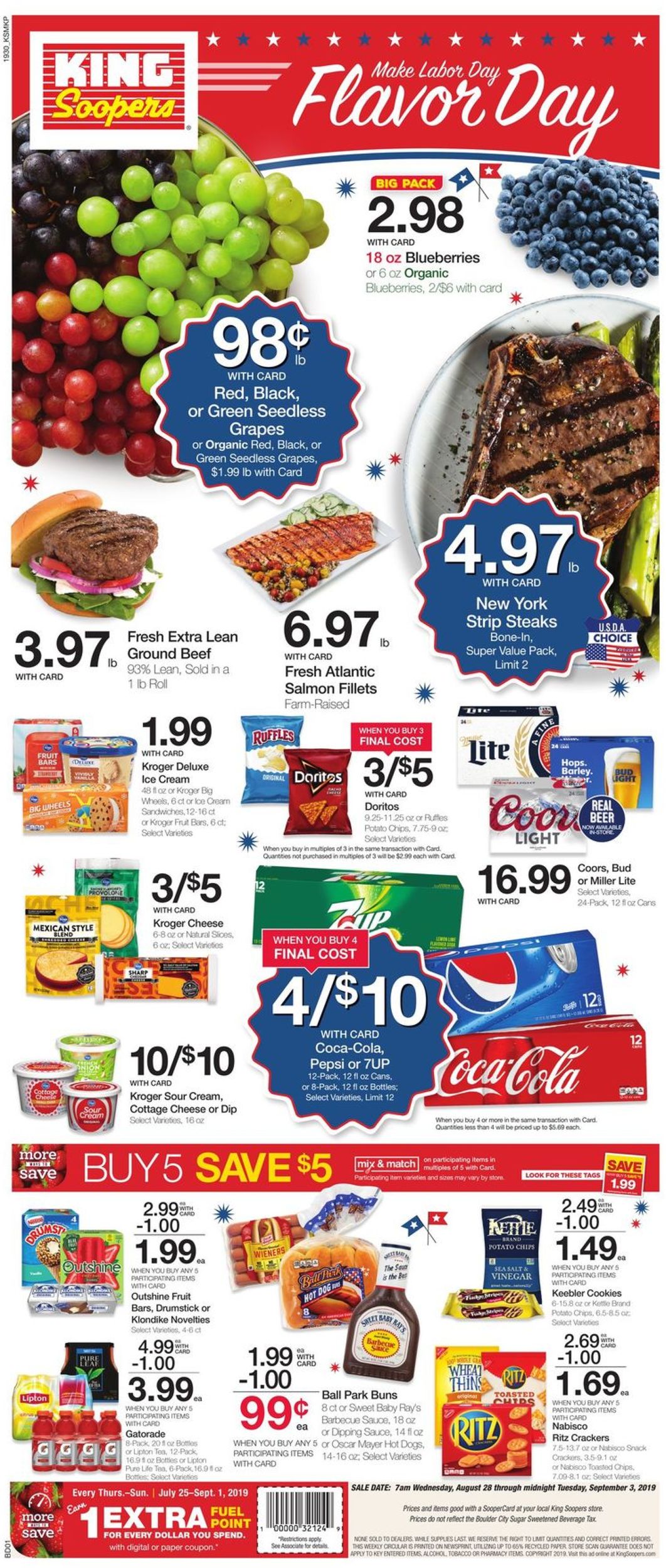 King Soopers Ad from 08/28/2019