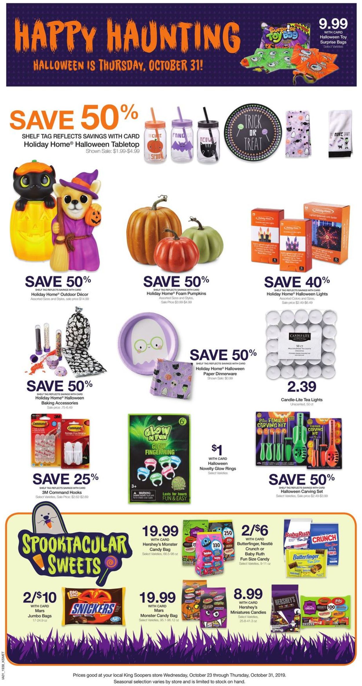 King Soopers Ad from 10/23/2019