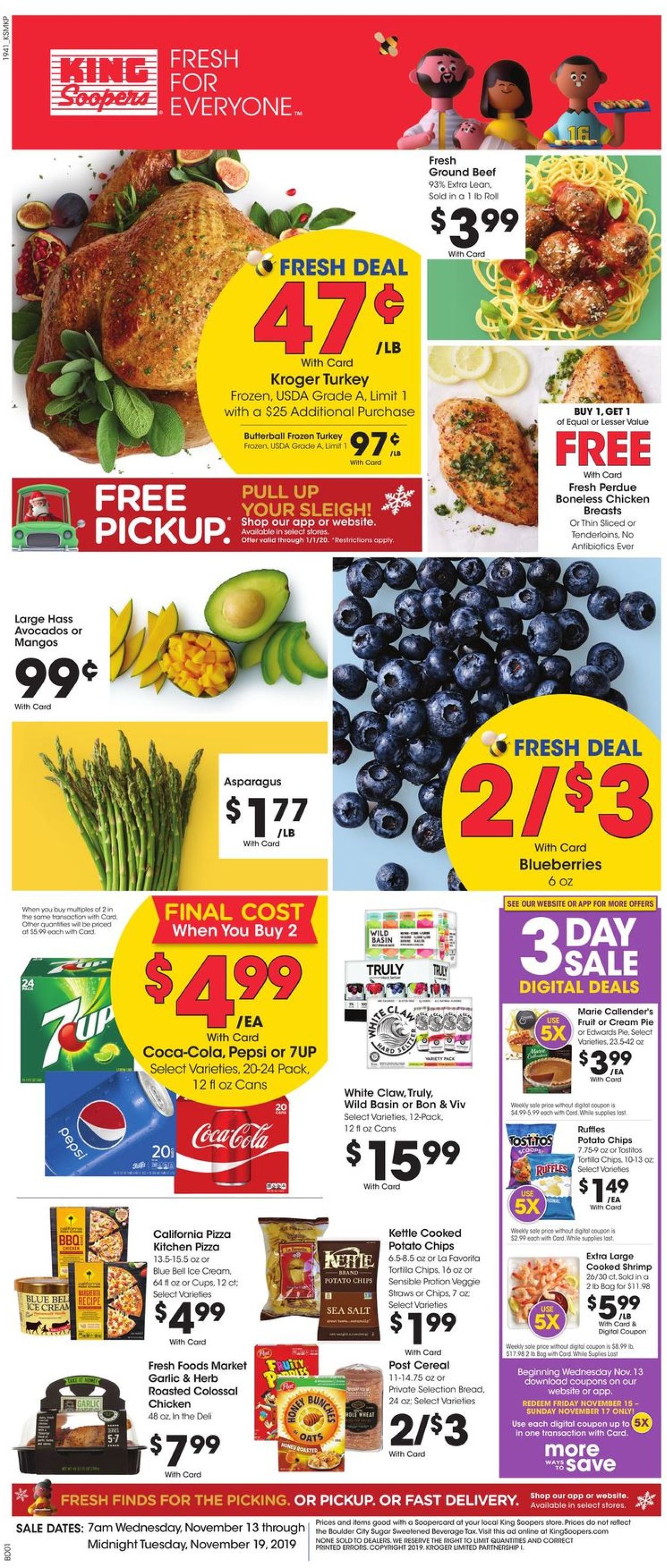 King Soopers Ad from 11/13/2019