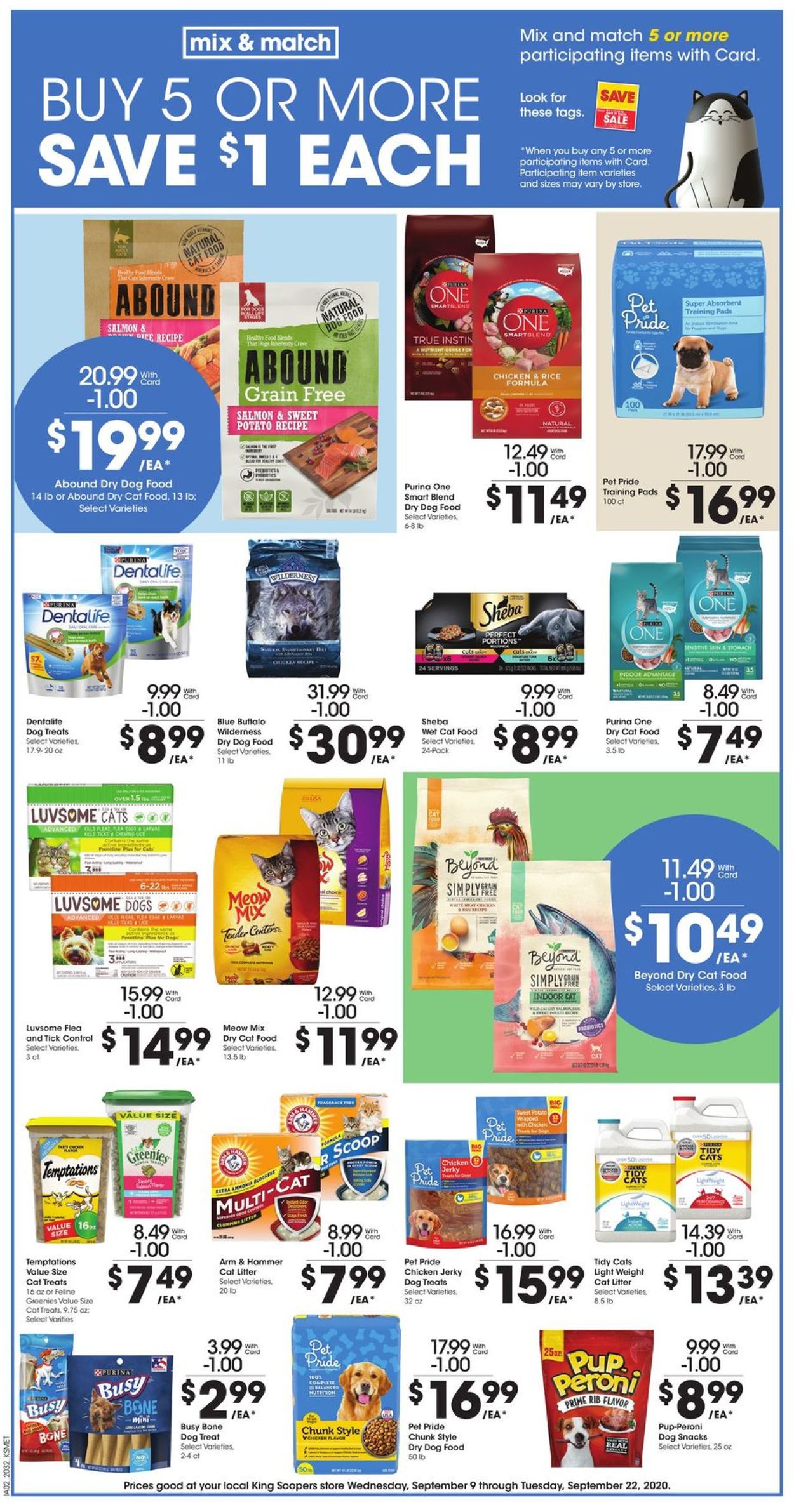 King Soopers Ad from 09/16/2020