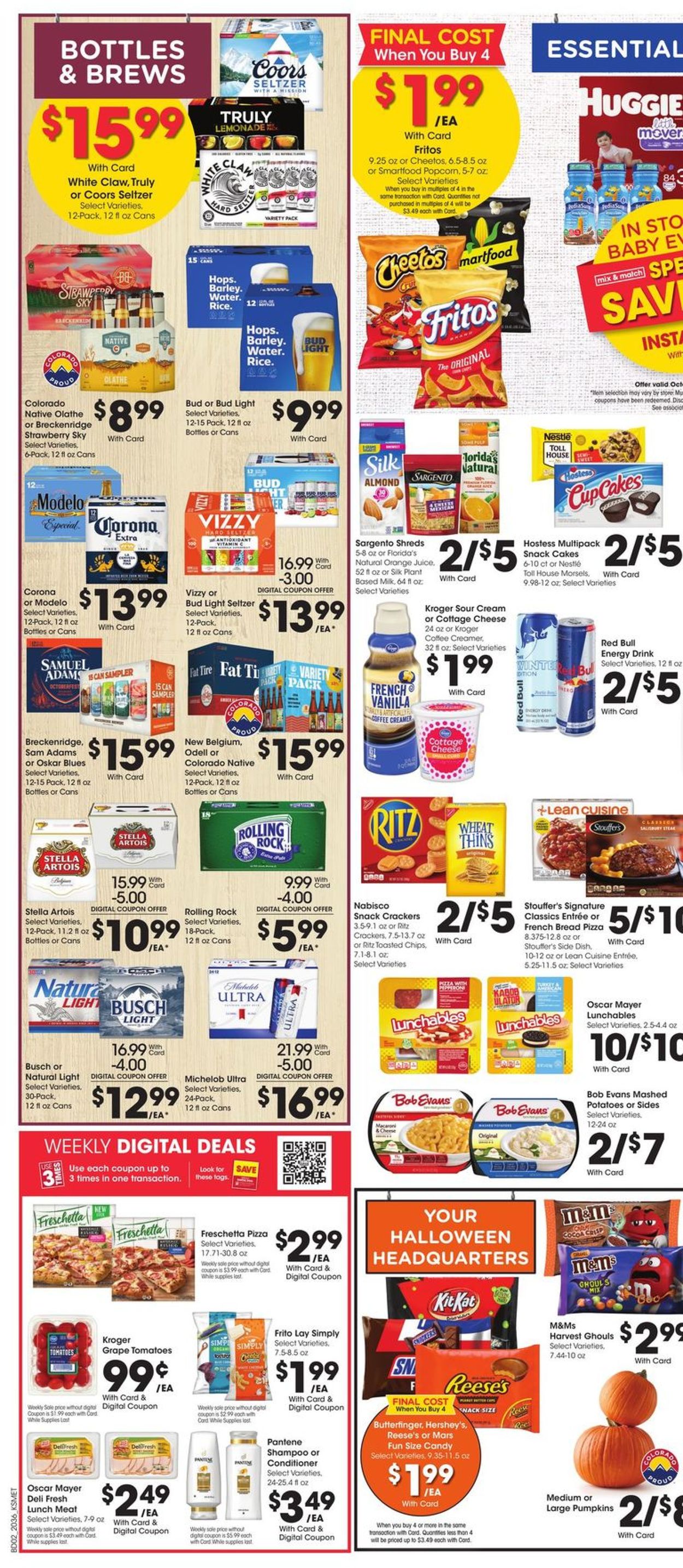 King Soopers Ad from 10/07/2020