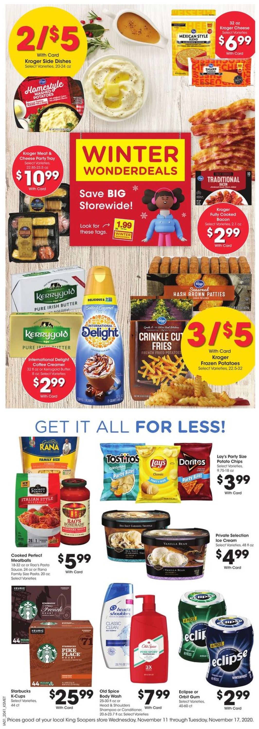 King Soopers Ad from 11/11/2020