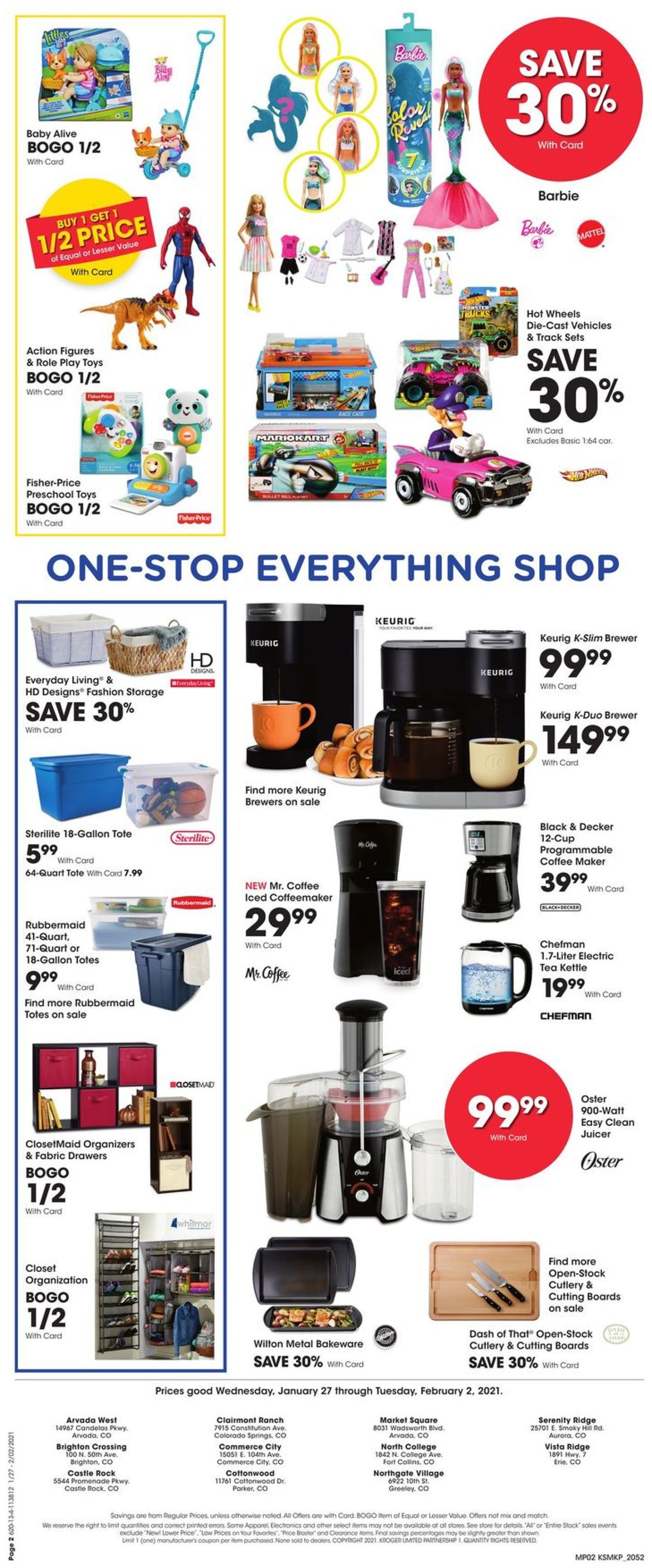 King Soopers Ad from 01/27/2021